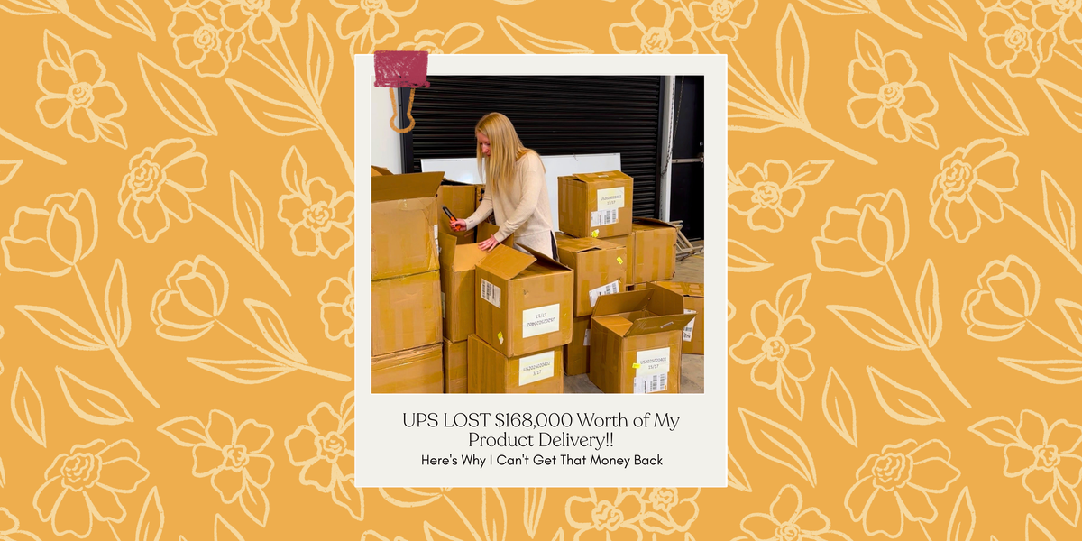 UPS LOST $168,000 Worth of My Product Delivery!! Here's Why I Can't Get That Money Back - Any Ideas?