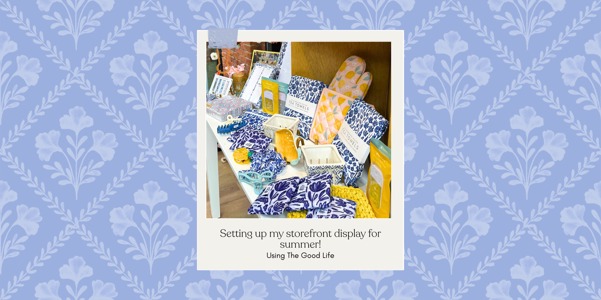 Help me overhaul my storefront display window for summer!