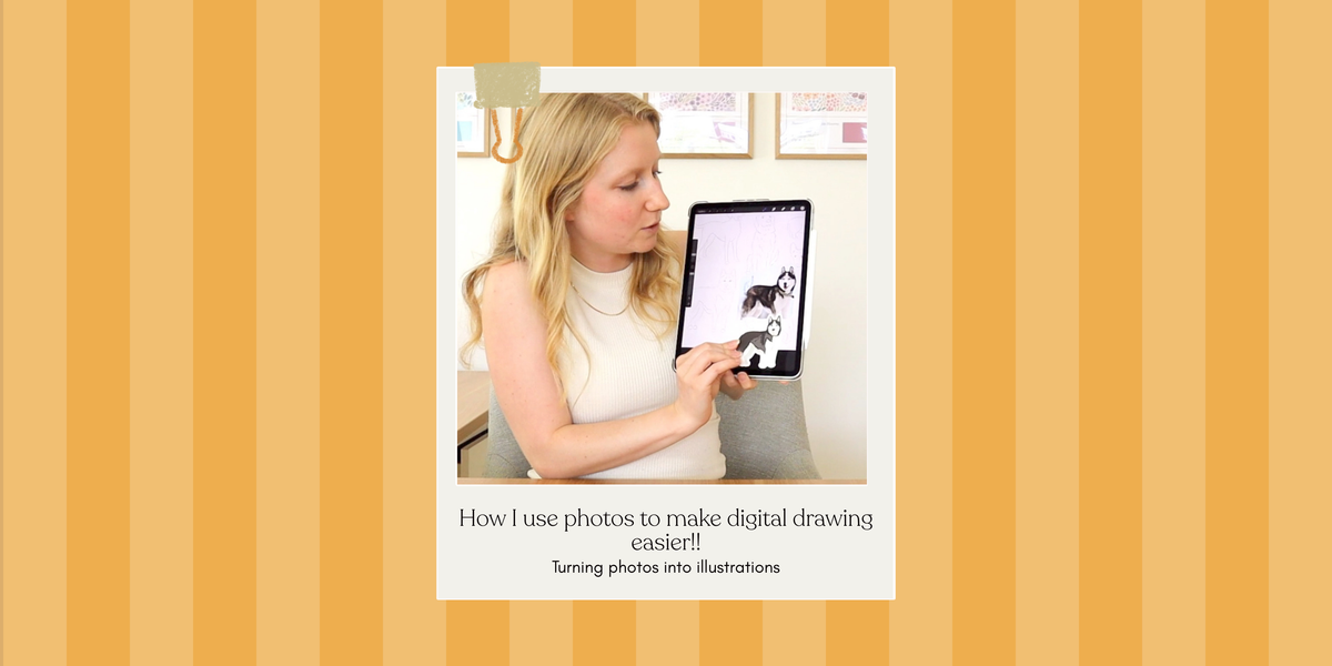 DRAW WITH ME: How I use photos to make digital drawing easier! How to turn photos into illustrations