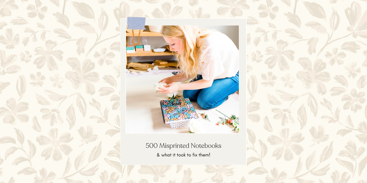 VLOG: 500 misprinted notebooks (and what it took to fix them!)