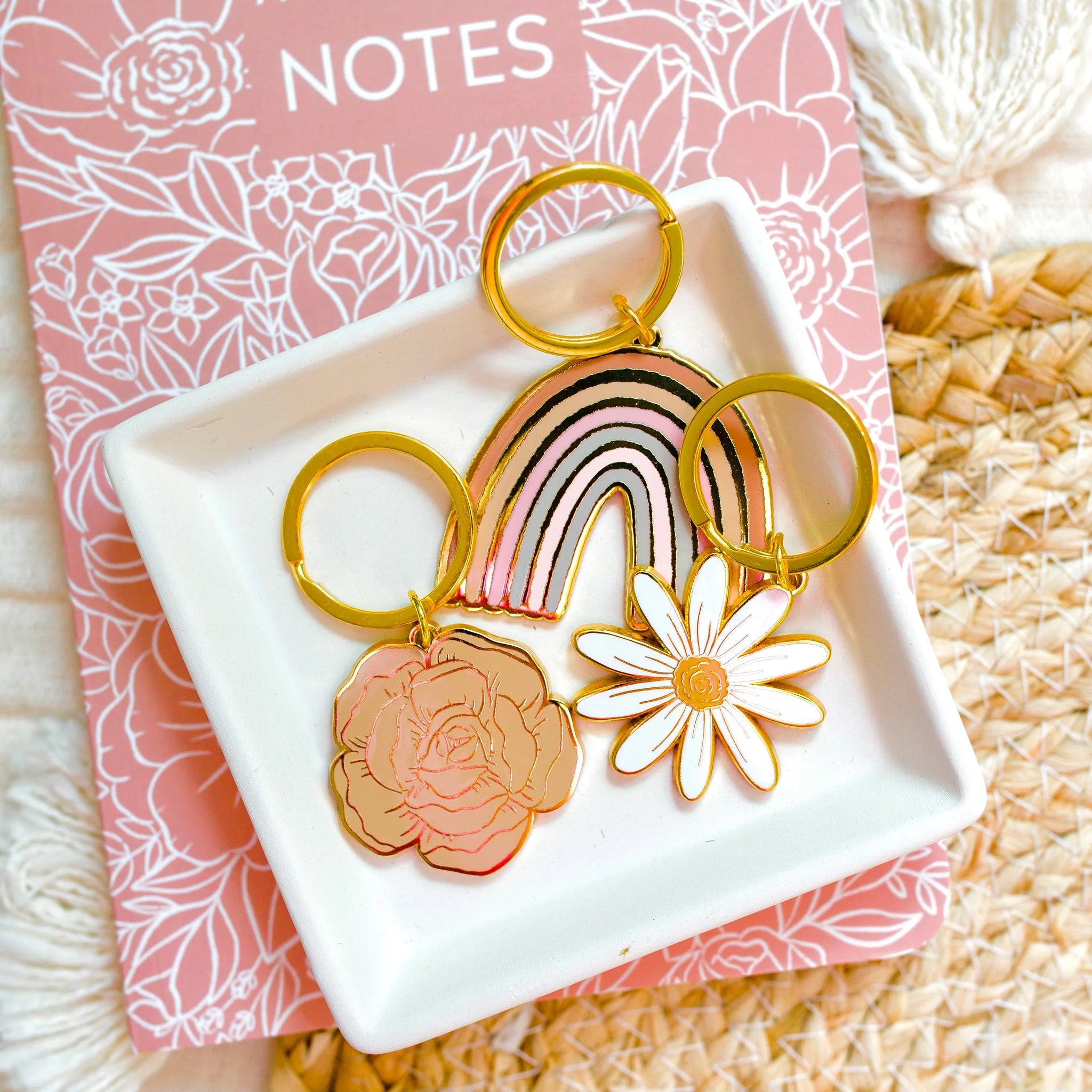 Keychains + Pins