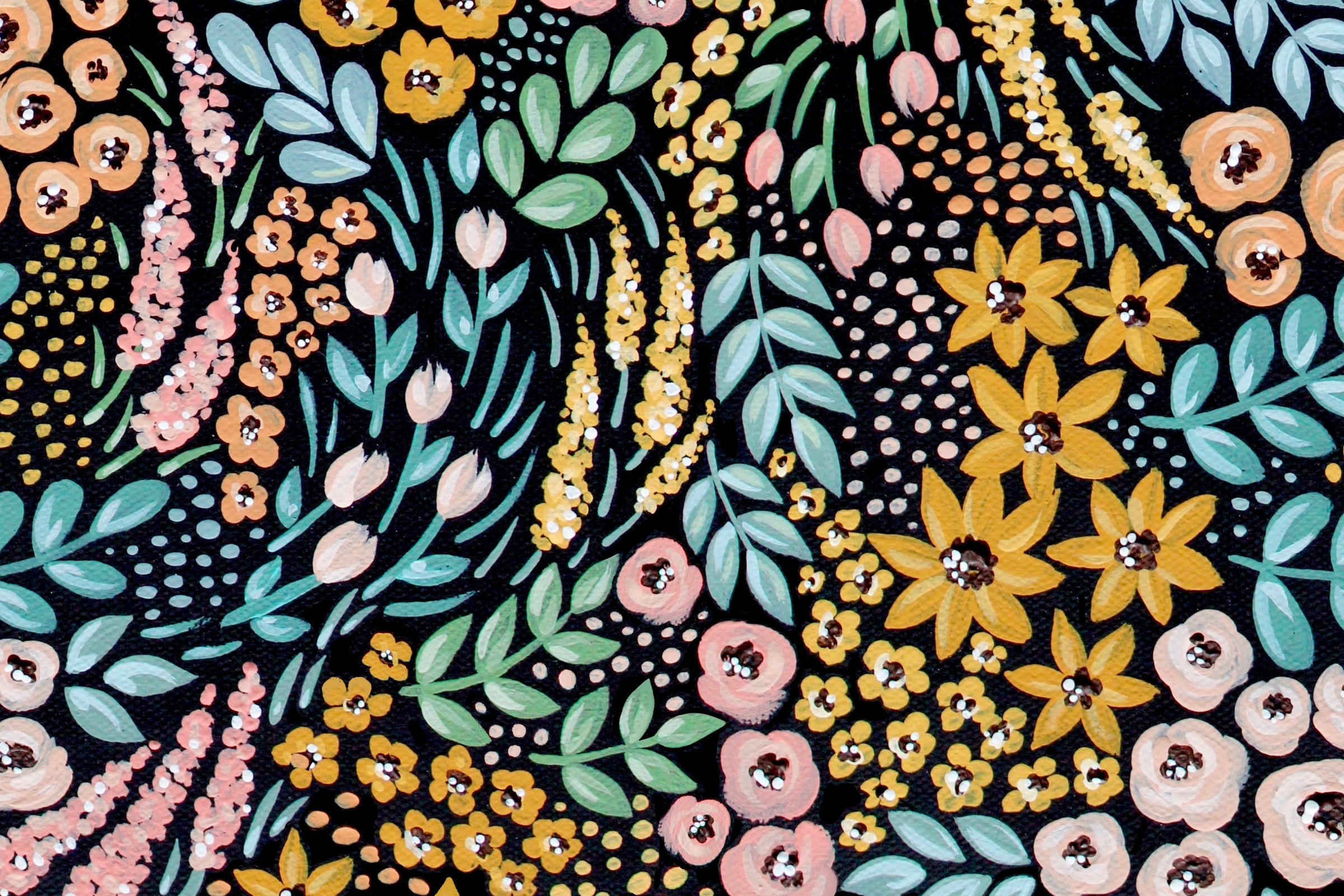 Black Floral