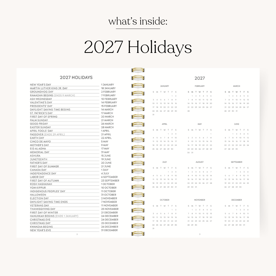 2027 Yearly Planner PREORDER SHIPS EARLY SEPTEMBER