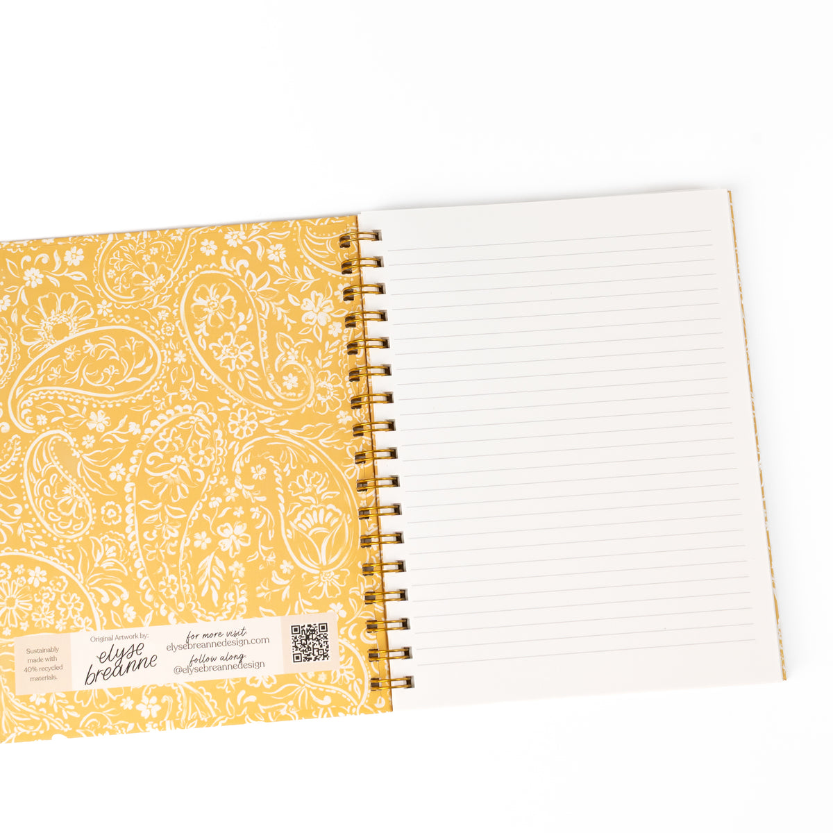 Hardcover Spiral Notebook, 7x9"