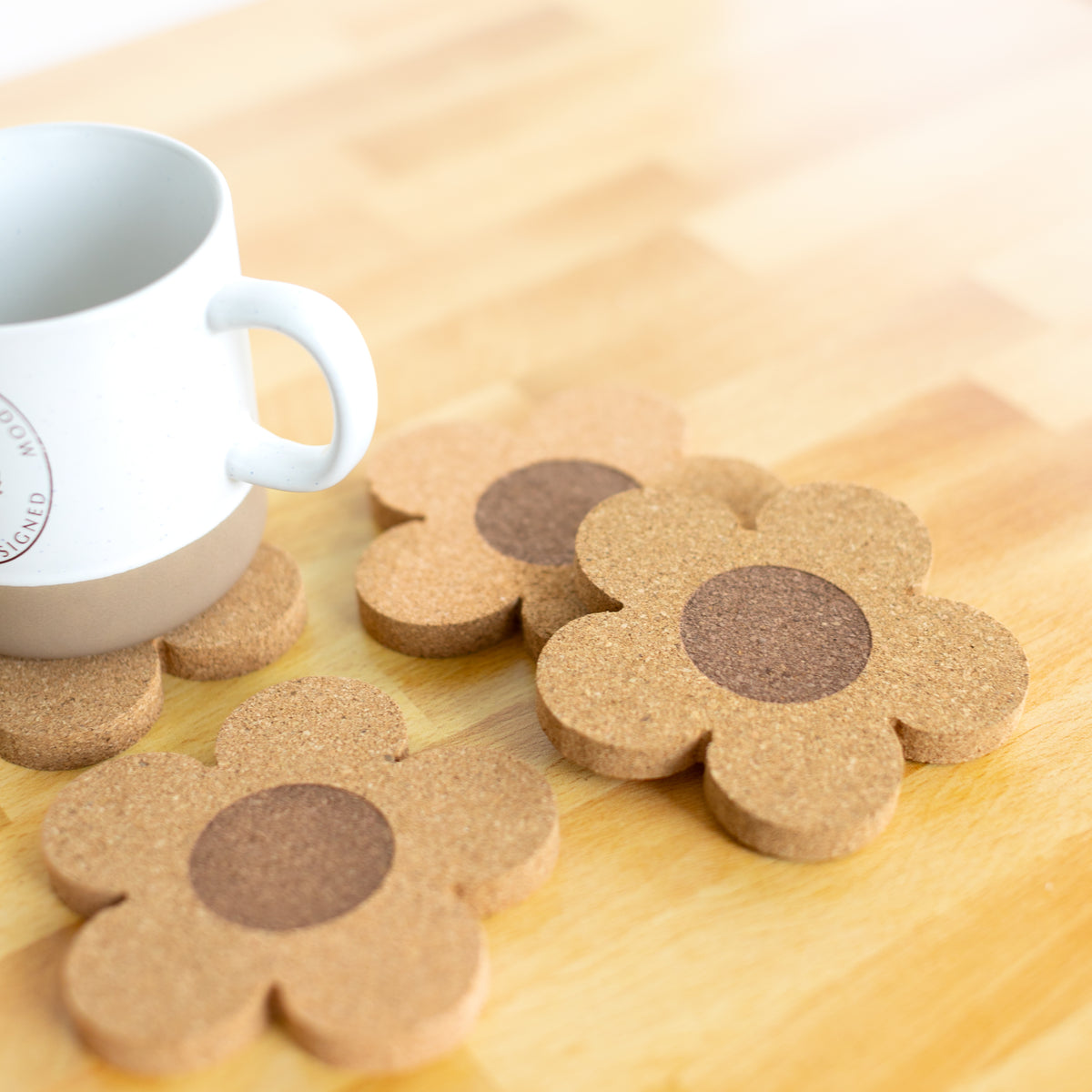 Pack of 4 Flower Coasters