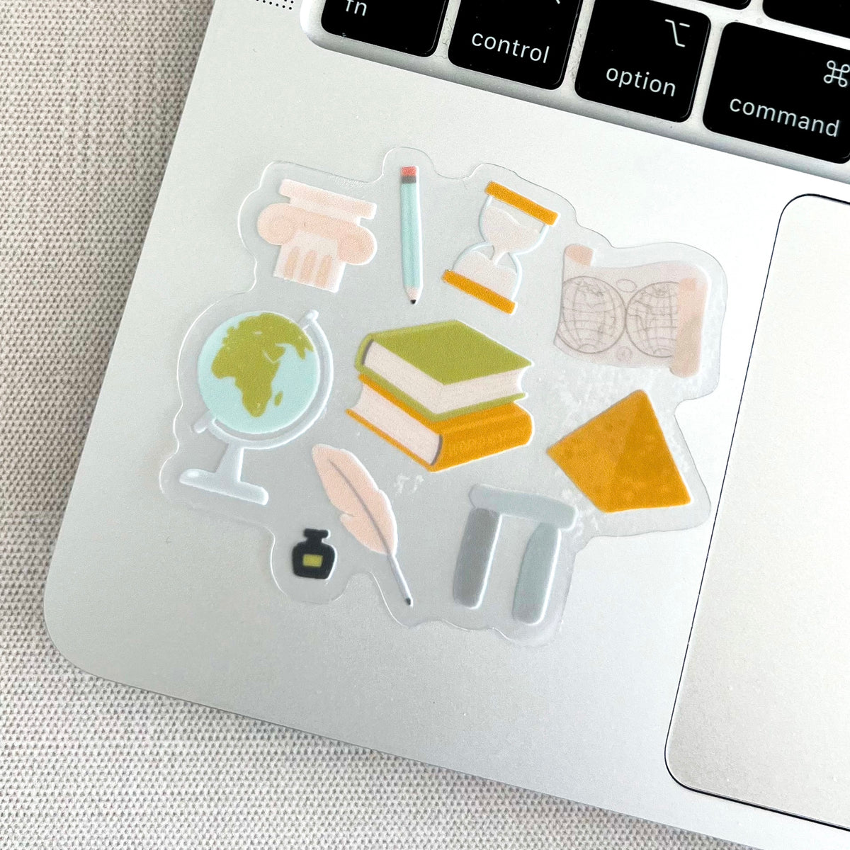 Clear Waterproof Vinyl Sticker, 3x3"