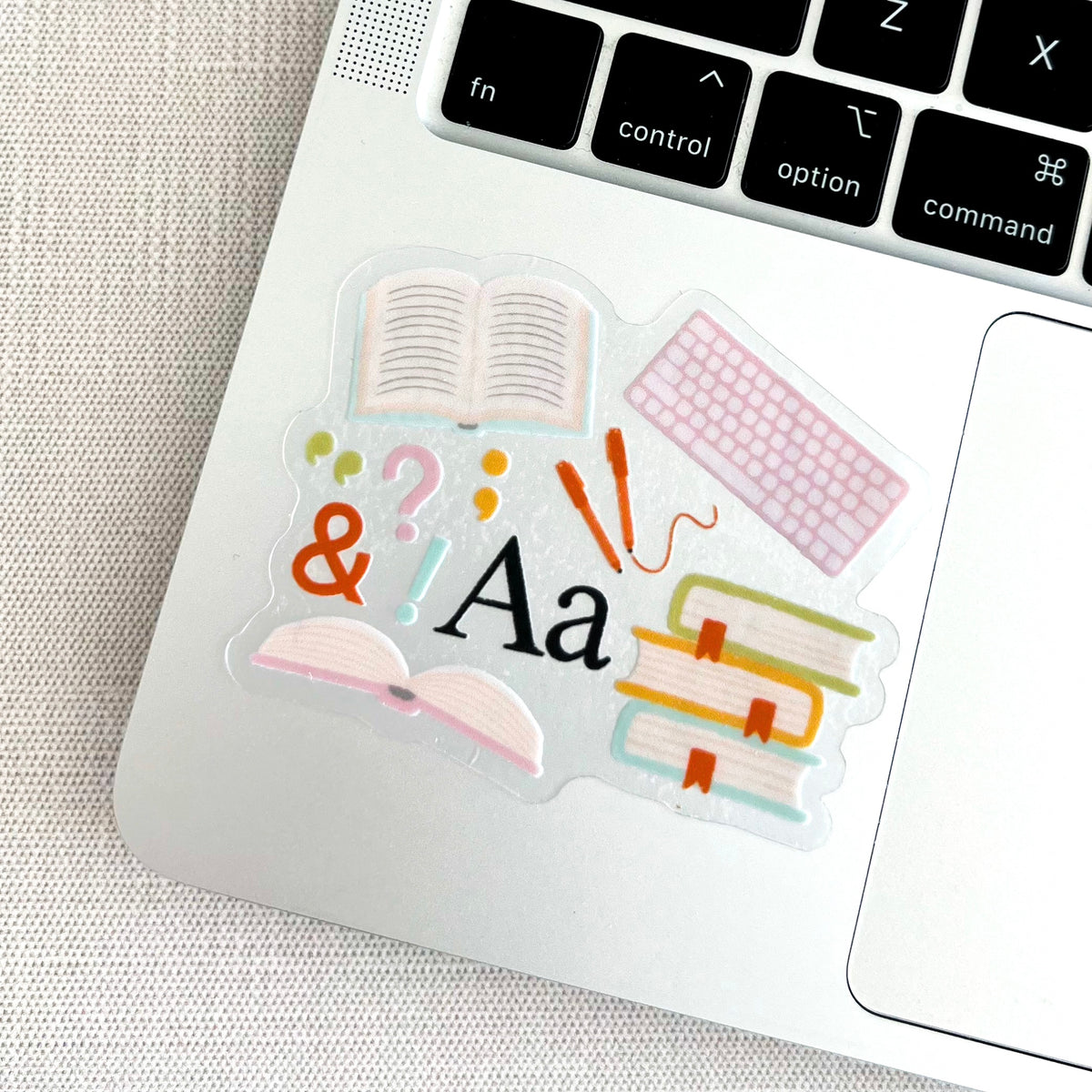 Clear Waterproof Vinyl Sticker, 3x3"