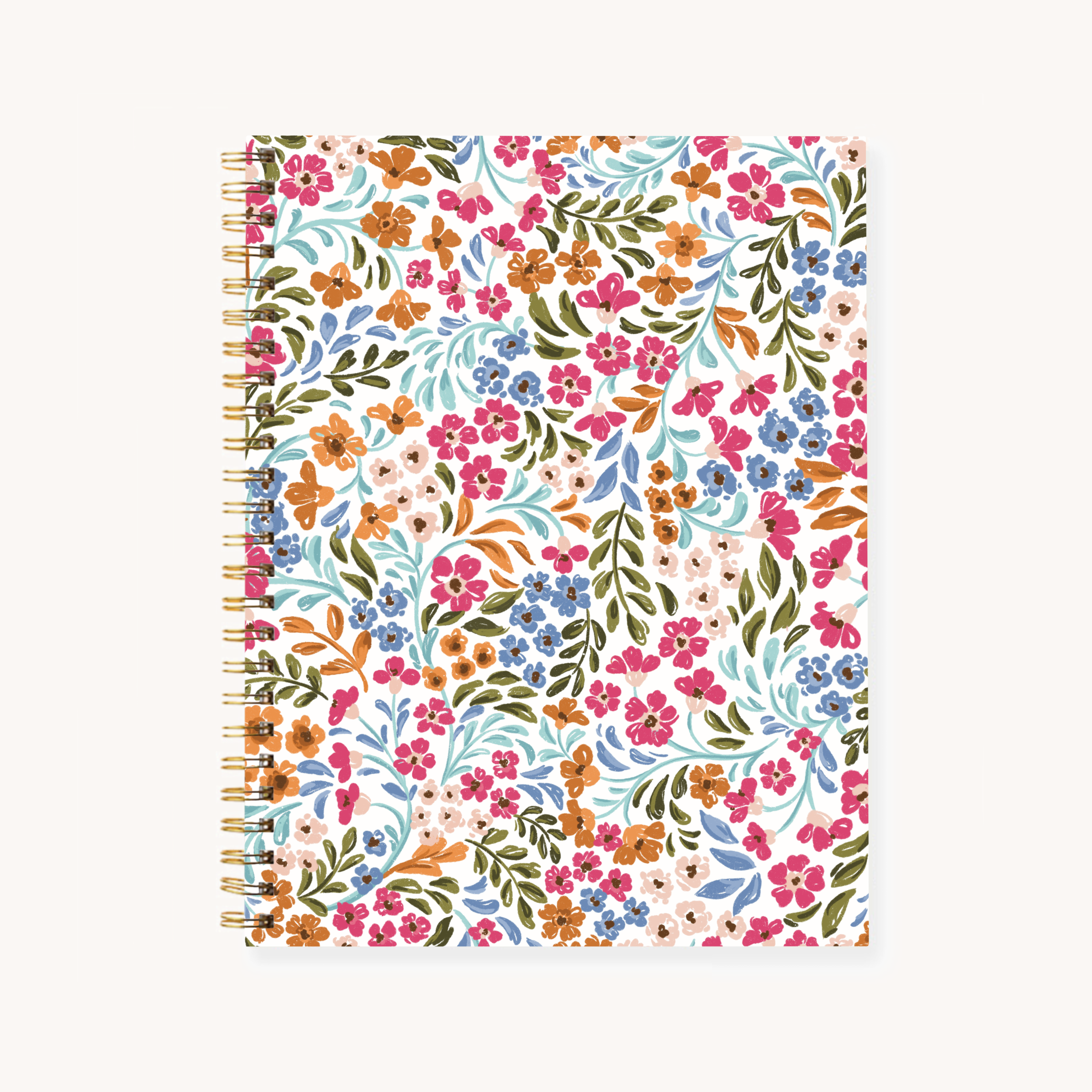 Hardcover Spiral Notebook, 7x9"