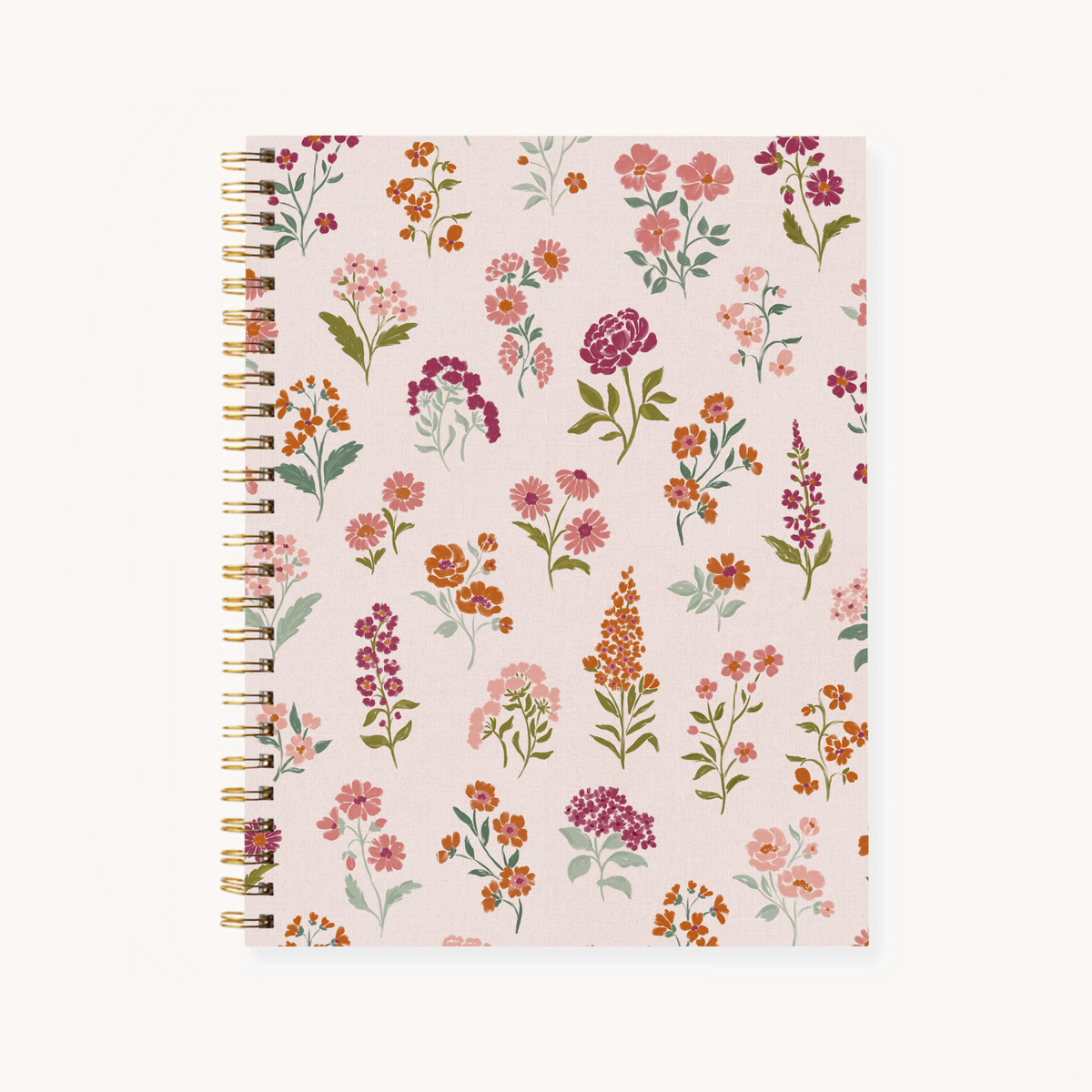 Hardcover Spiral Notebook, 7x9"