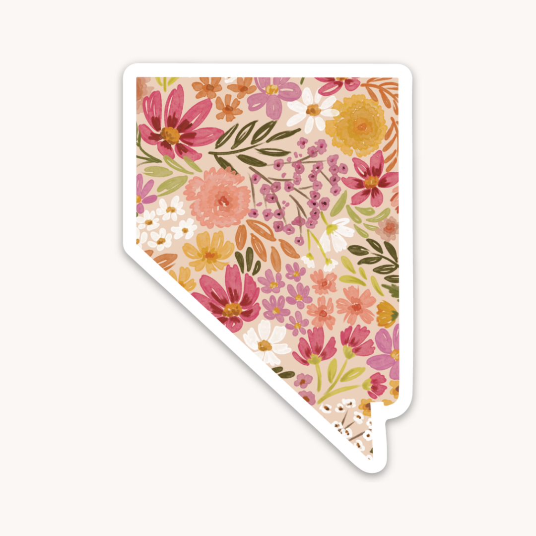 Waterproof Vinyl State Sticker, 3x2"