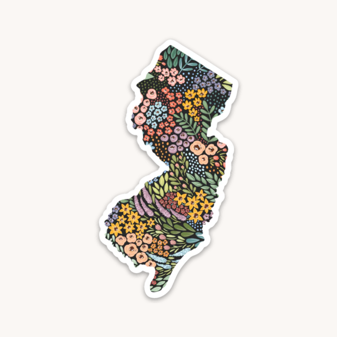 Waterproof Vinyl State Sticker, 2.75x1.75"