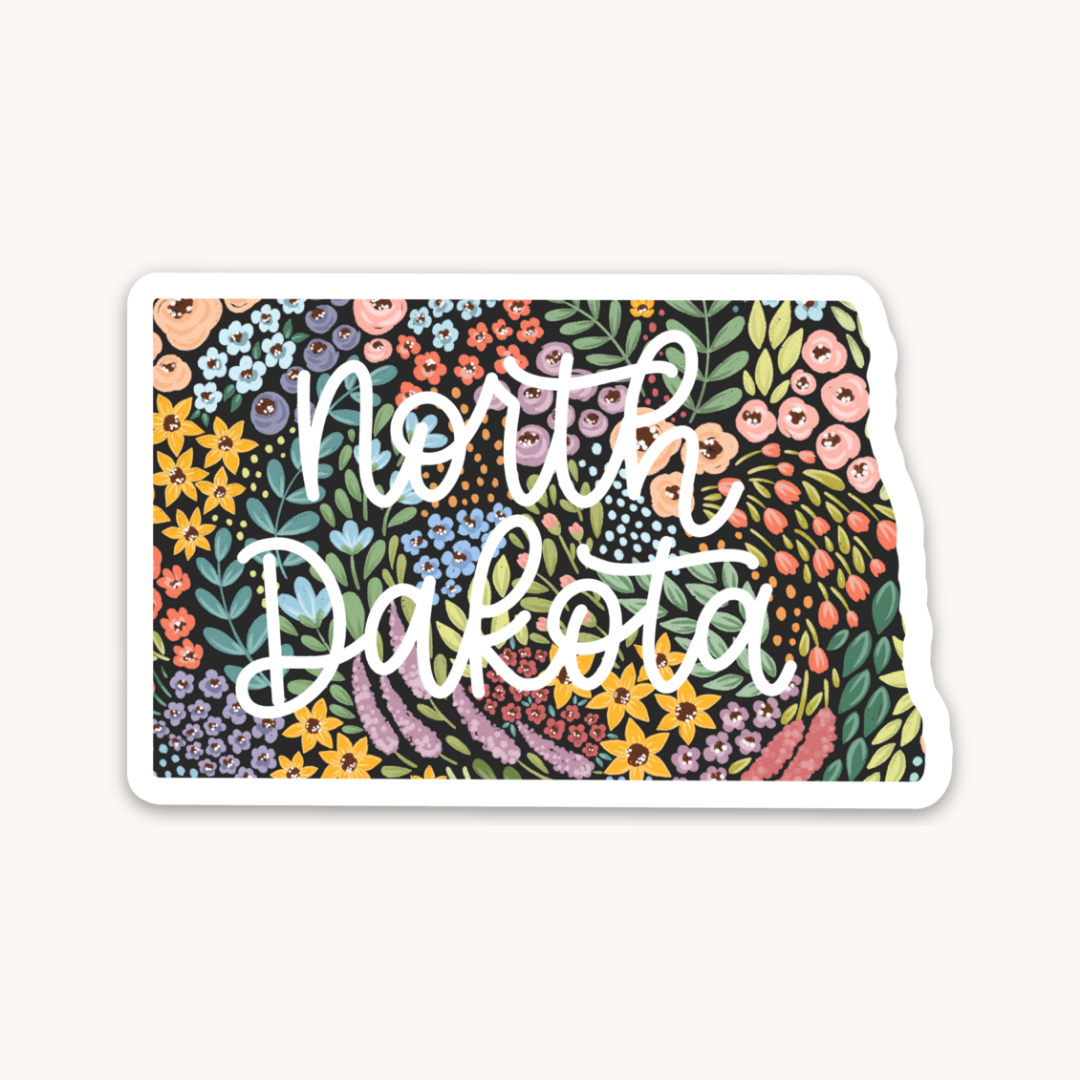 Waterproof Vinyl State Sticker, 3x2"