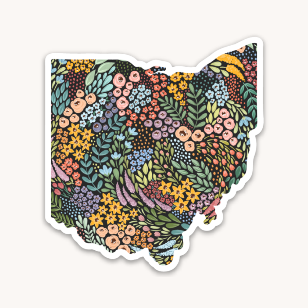 Waterproof Vinyl State Sticker, 3x2.5"