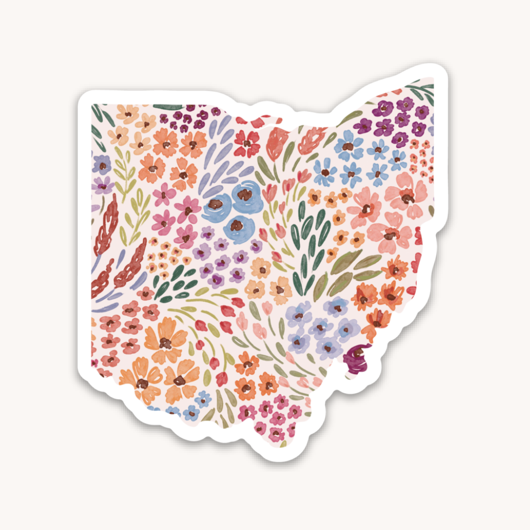 Waterproof Vinyl State Sticker, 3x2.5"
