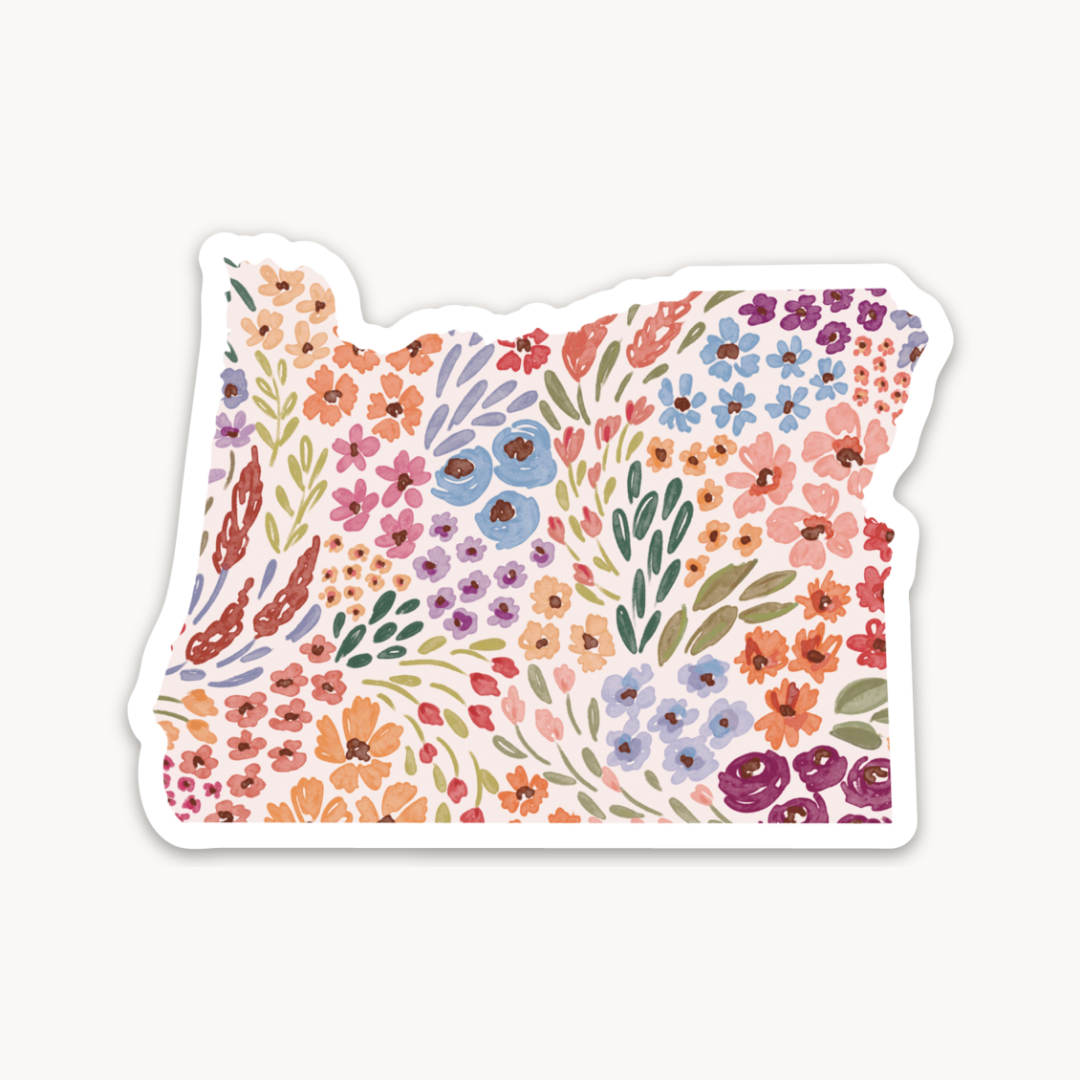Waterproof Vinyl State Sticker, 3x2.5"