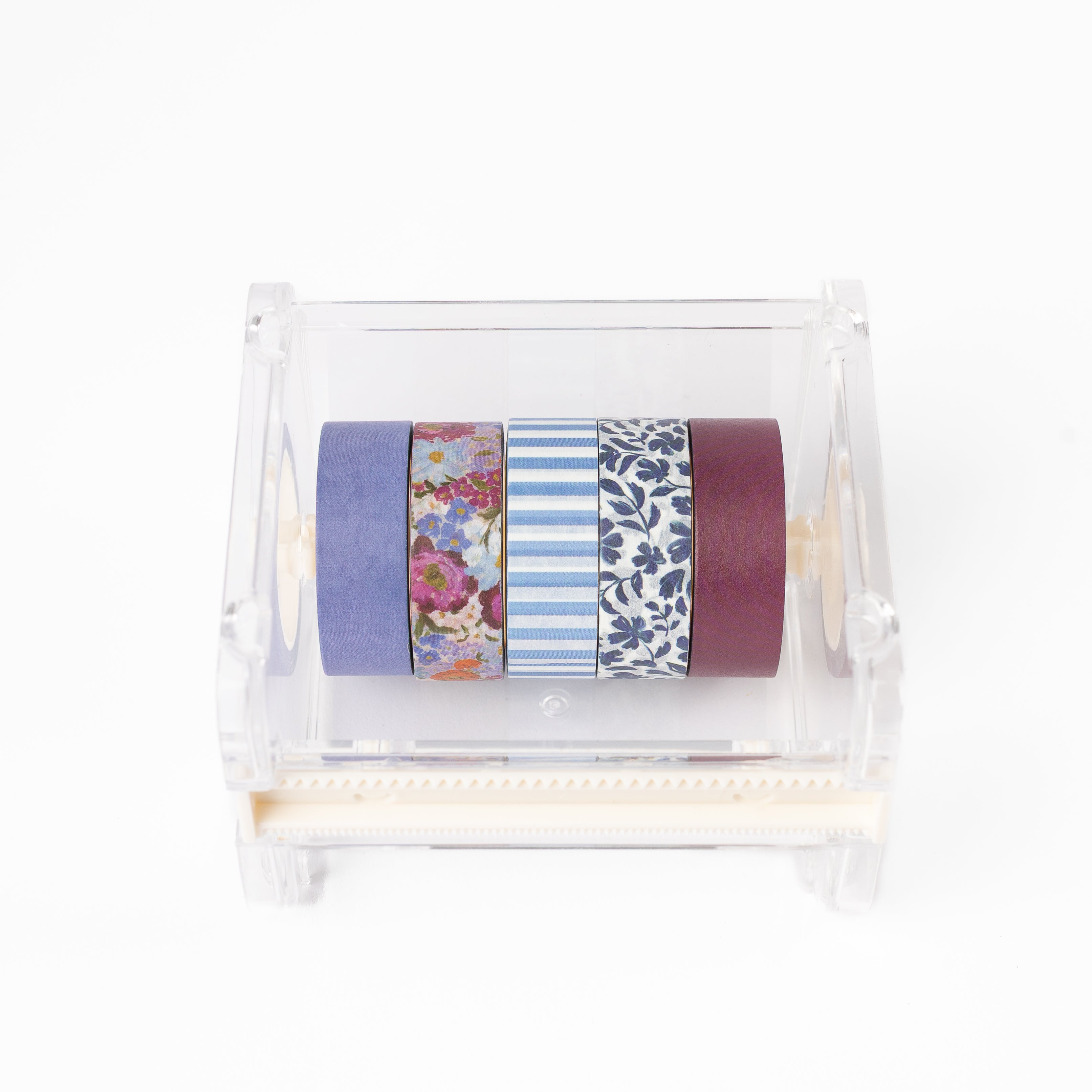 Washi Tape Variety Pack with Acrylic Dispenser