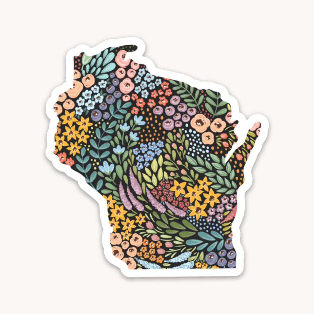 Waterproof Vinyl State Sticker, 3x2.75"