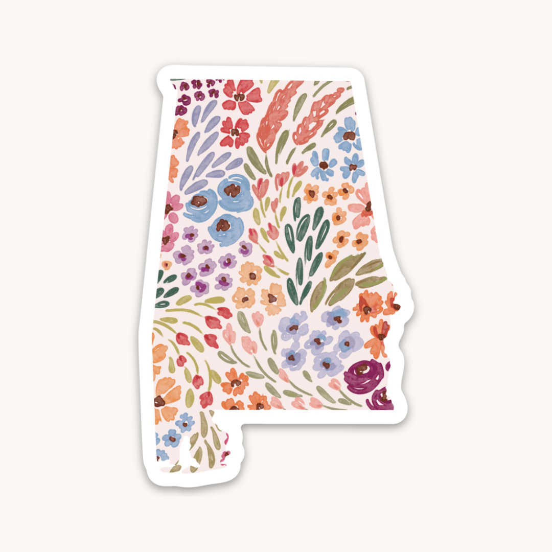 Waterproof Vinyl State Sticker, 3x2"