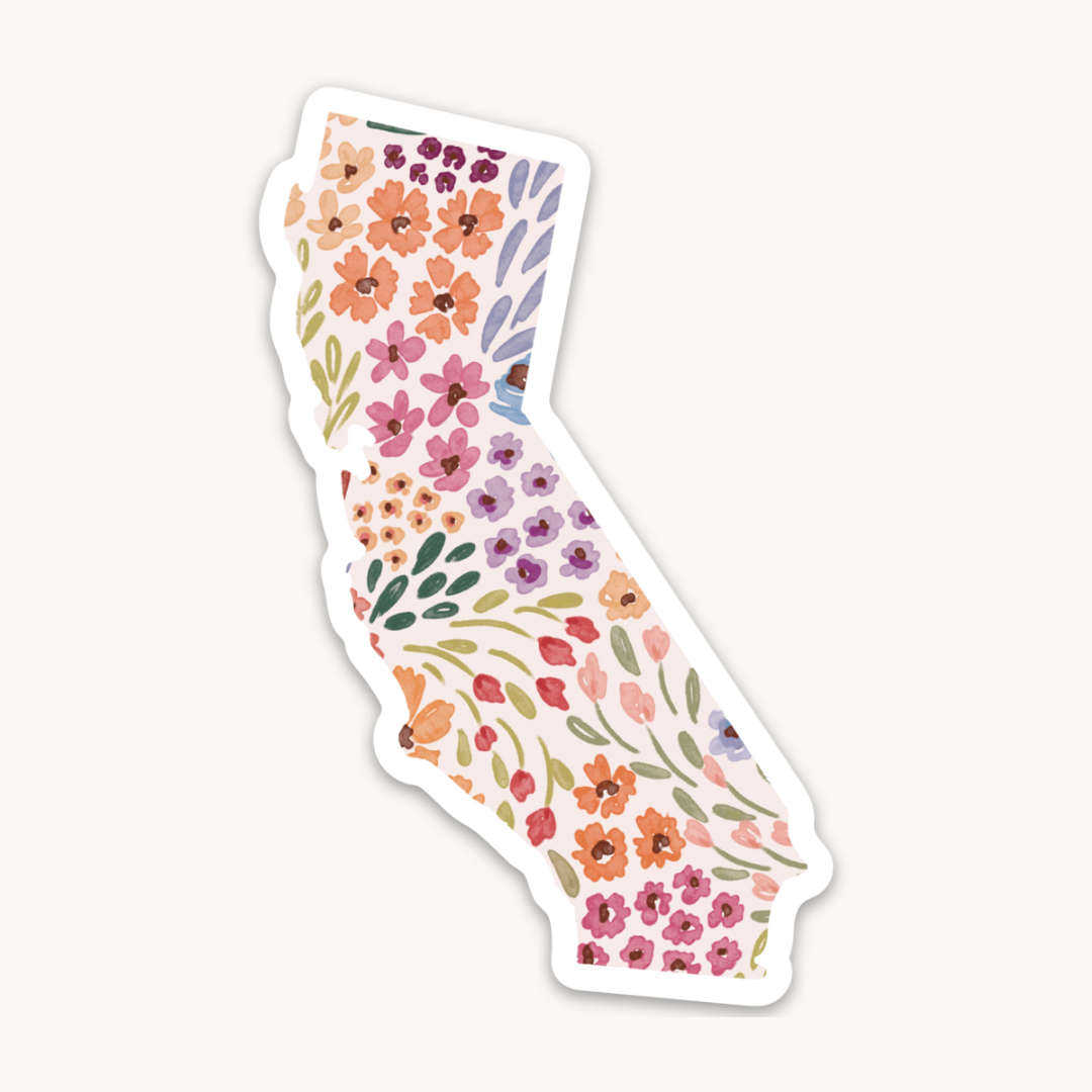 Waterproof Vinyl State Sticker, 3.25x2.5"