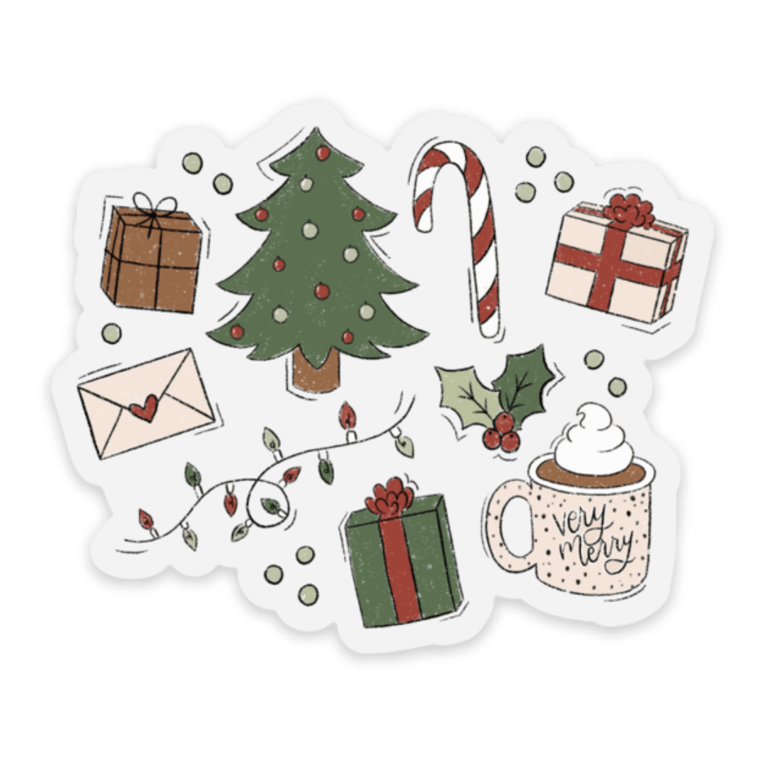 Clear Waterproof Vinyl Sticker, 3x2.5"