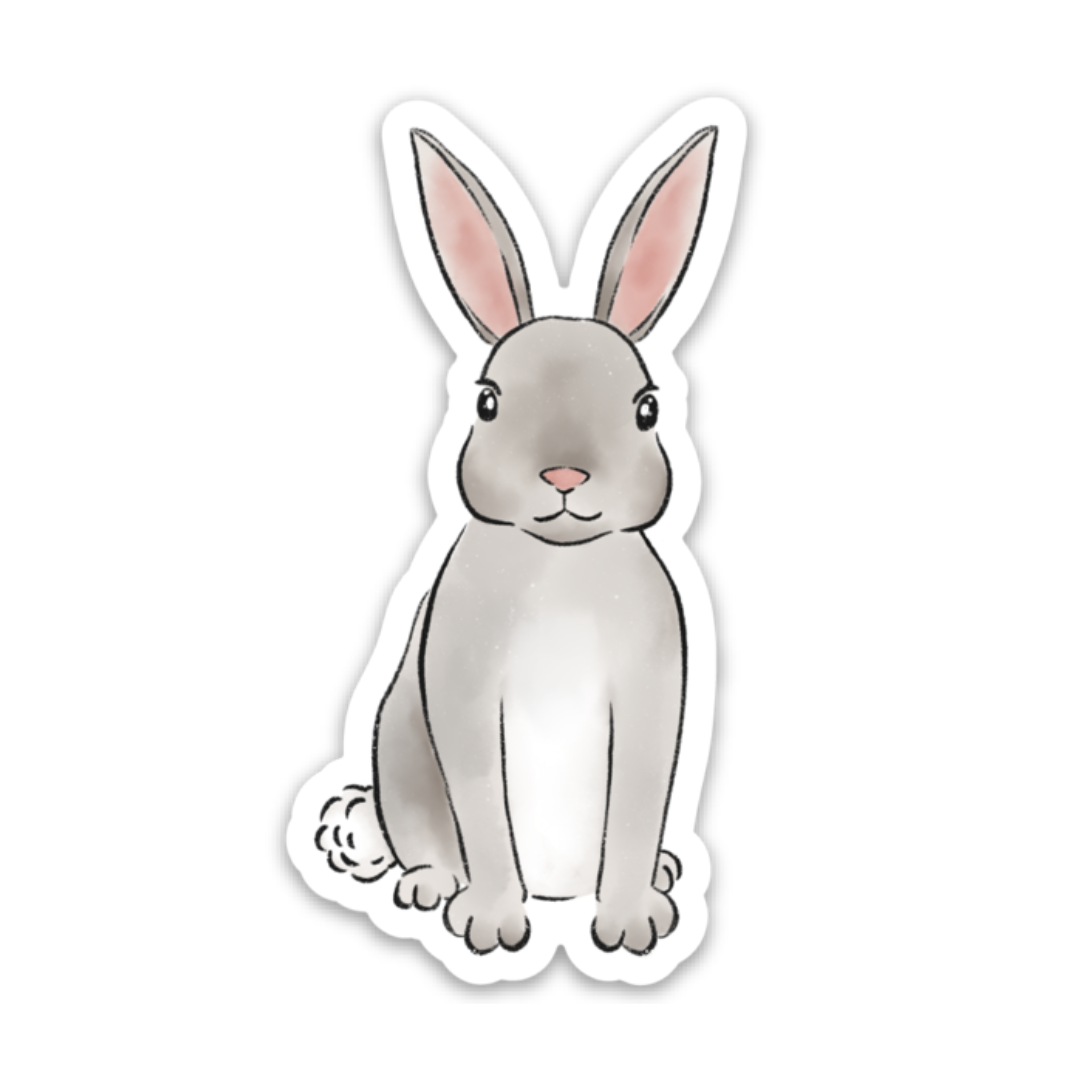 Waterproof Vinyl Sticker, 2.5x1.5"