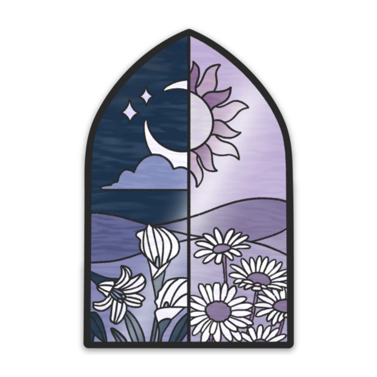 Waterproof Vinyl Sticker, 2.1x3.25"