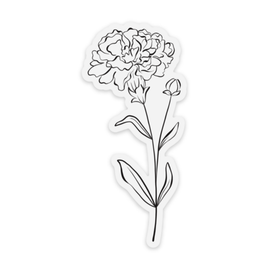 Clear Waterproof Vinyl Sticker, 1.6x3.5"
