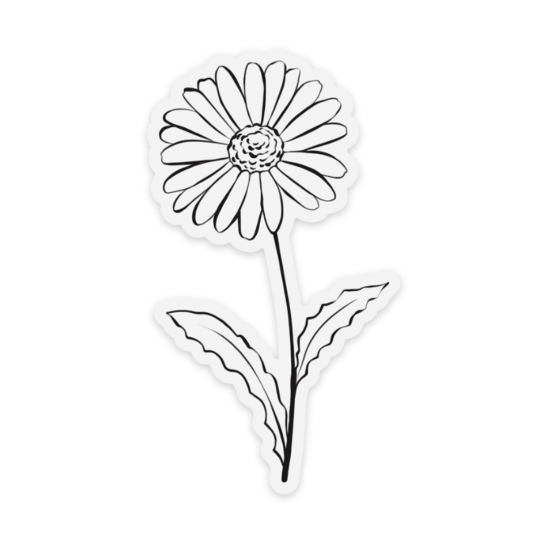 Clear Waterproof Vinyl Sticker, 2x3.5"