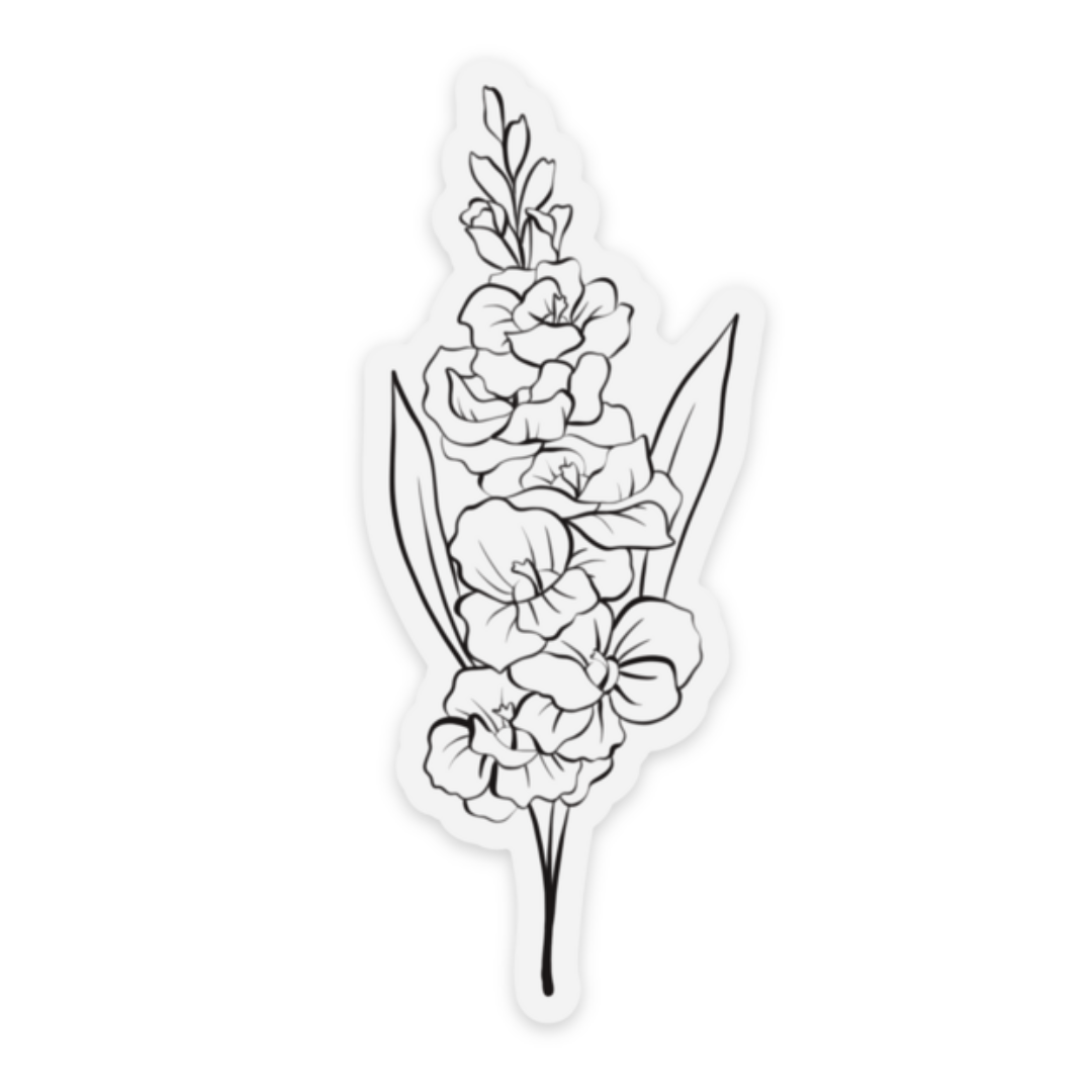 Clear Waterproof Vinyl Sticker, 1.5x3.5"