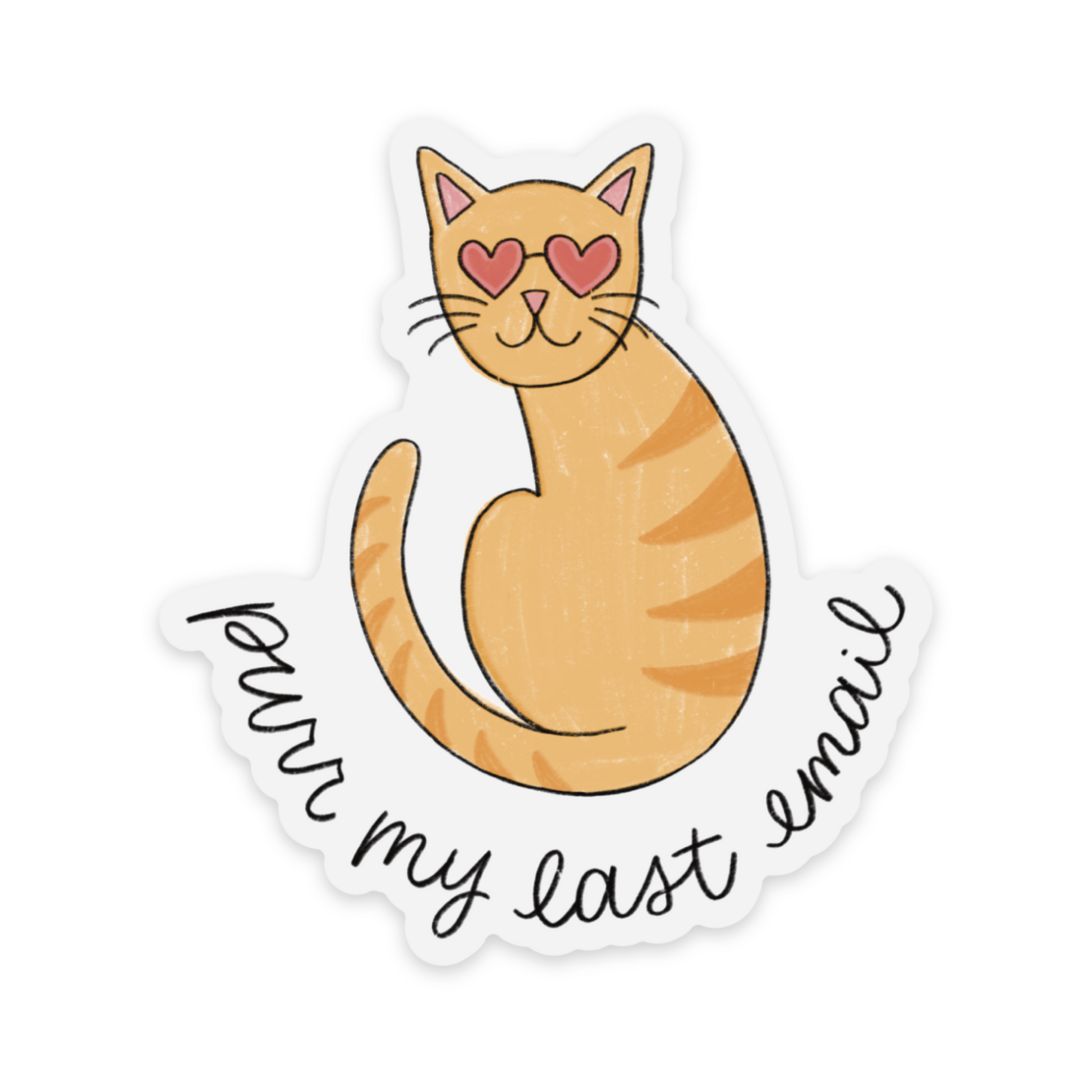Clear Waterproof Vinyl Sticker 2.7x3"