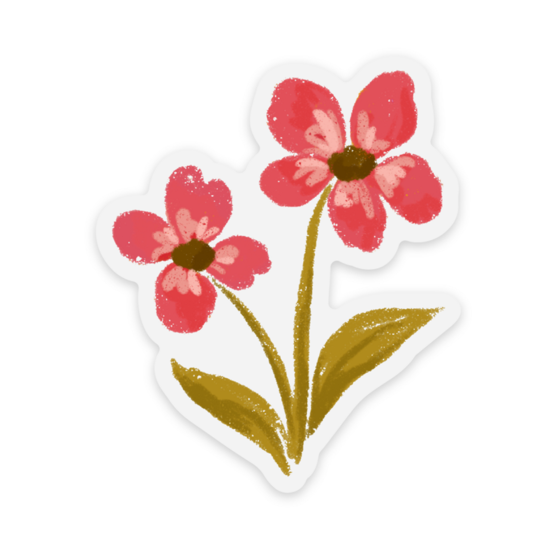 Clear Waterproof Vinyl Sticker 2.2x2.6"