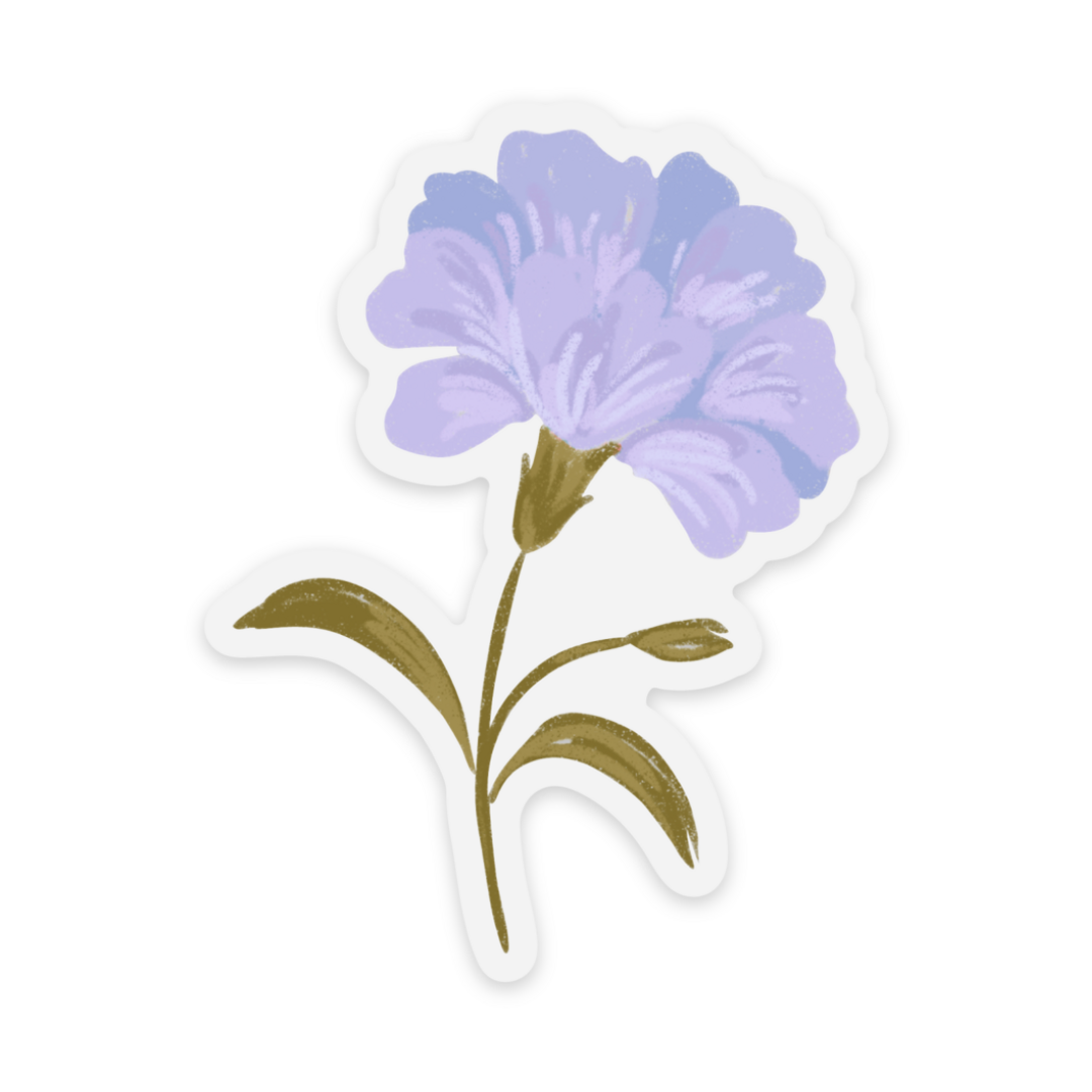Clear Waterproof Vinyl Sticker 2.3x3"