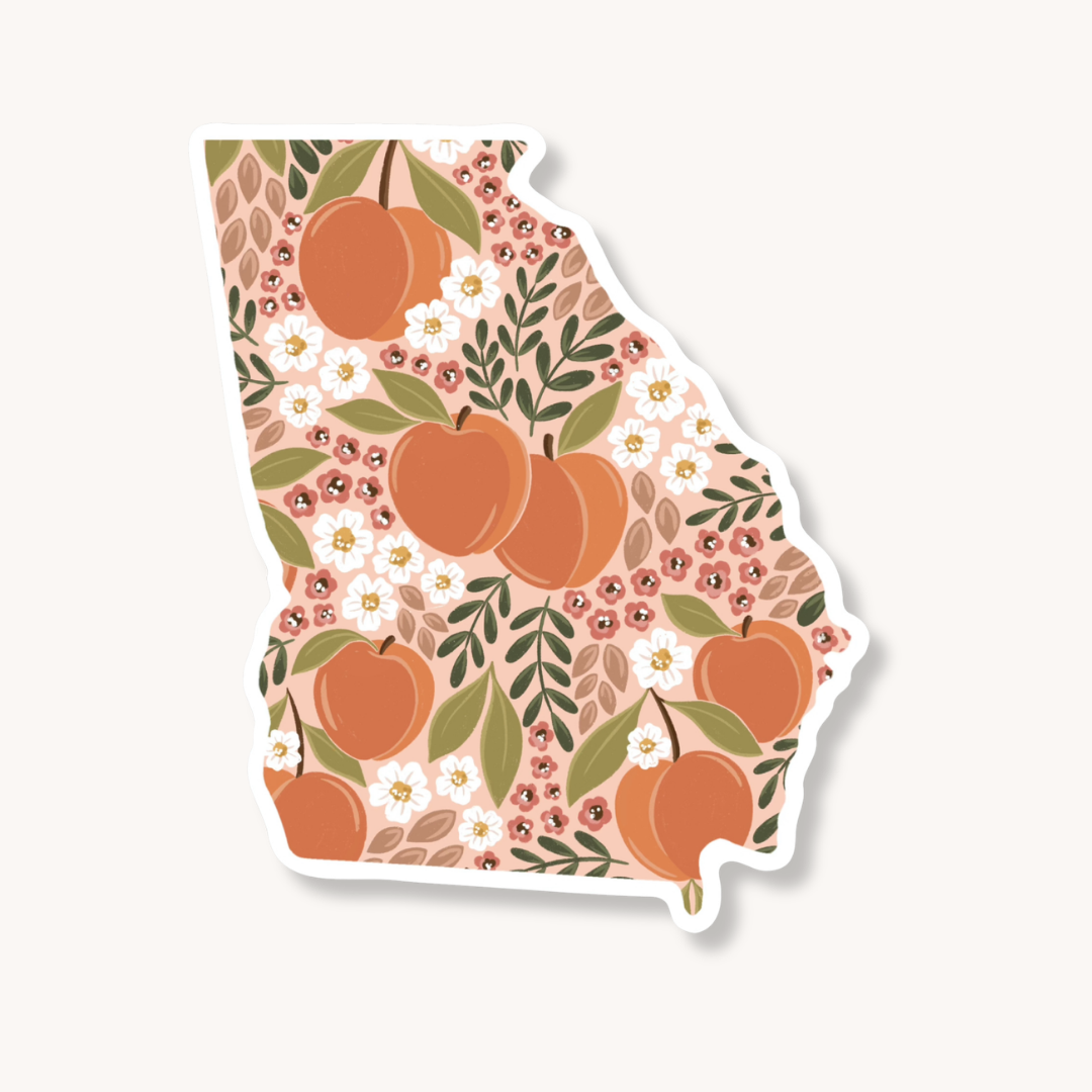 Waterproof Vinyl State Sticker, 3x2.5"