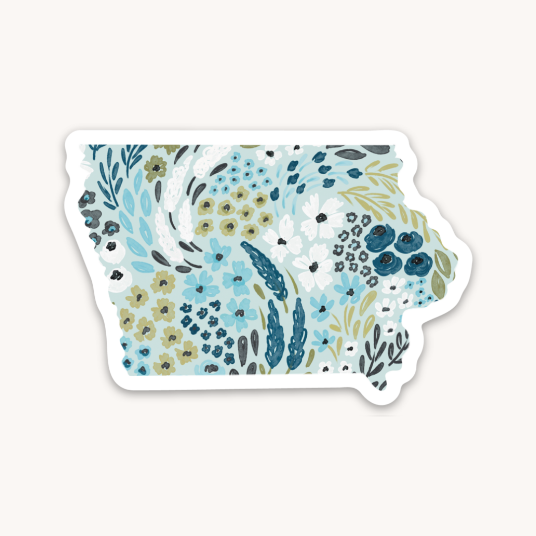Waterproof Vinyl State Sticker, 2.75x1.75"