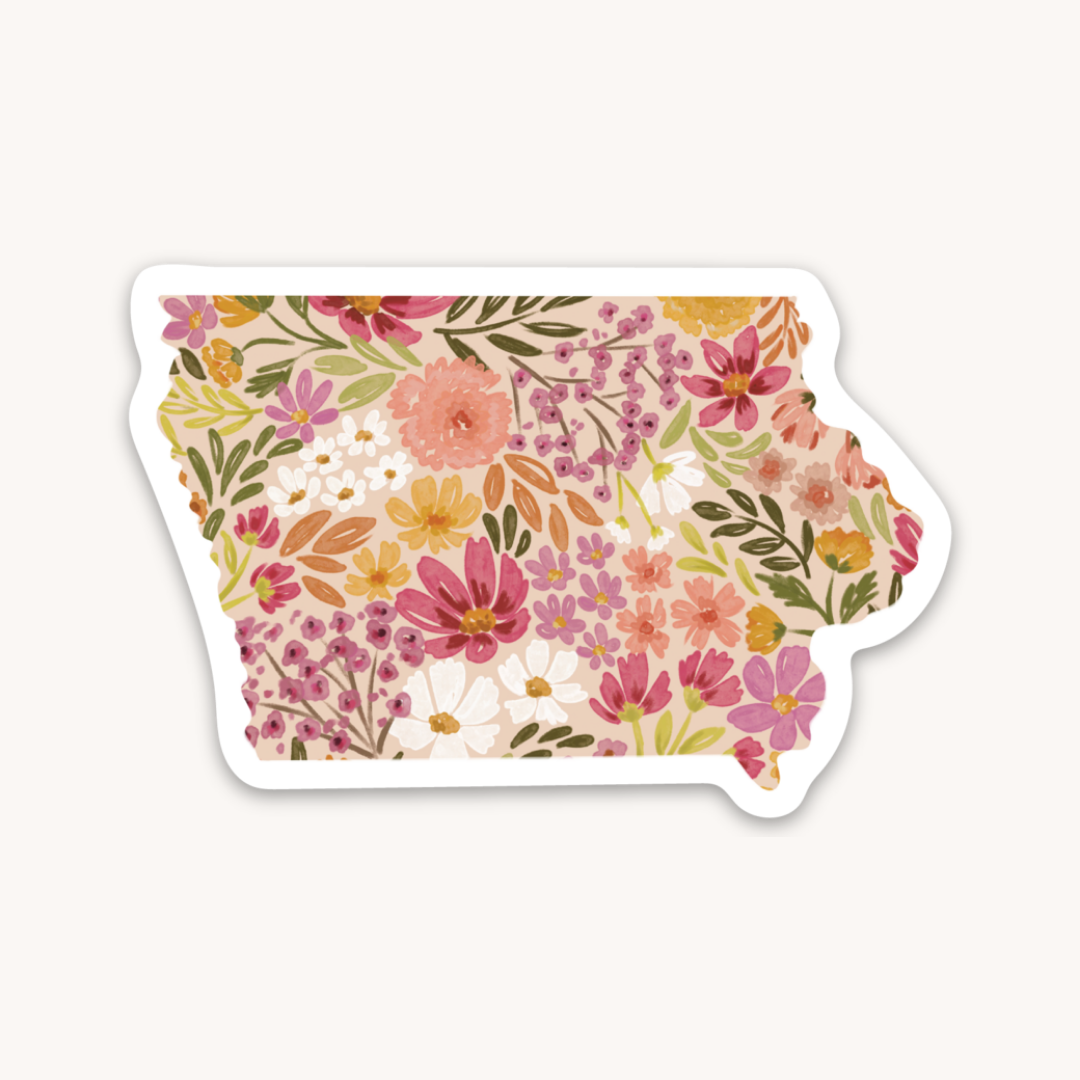 Waterproof Vinyl State Sticker, 2.75x1.75"