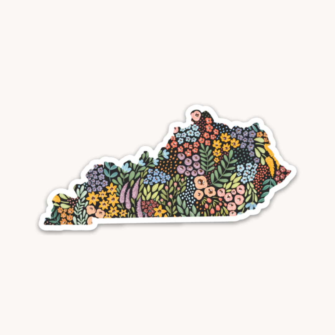 Waterproof Vinyl State Sticker, 3.5x1.5"