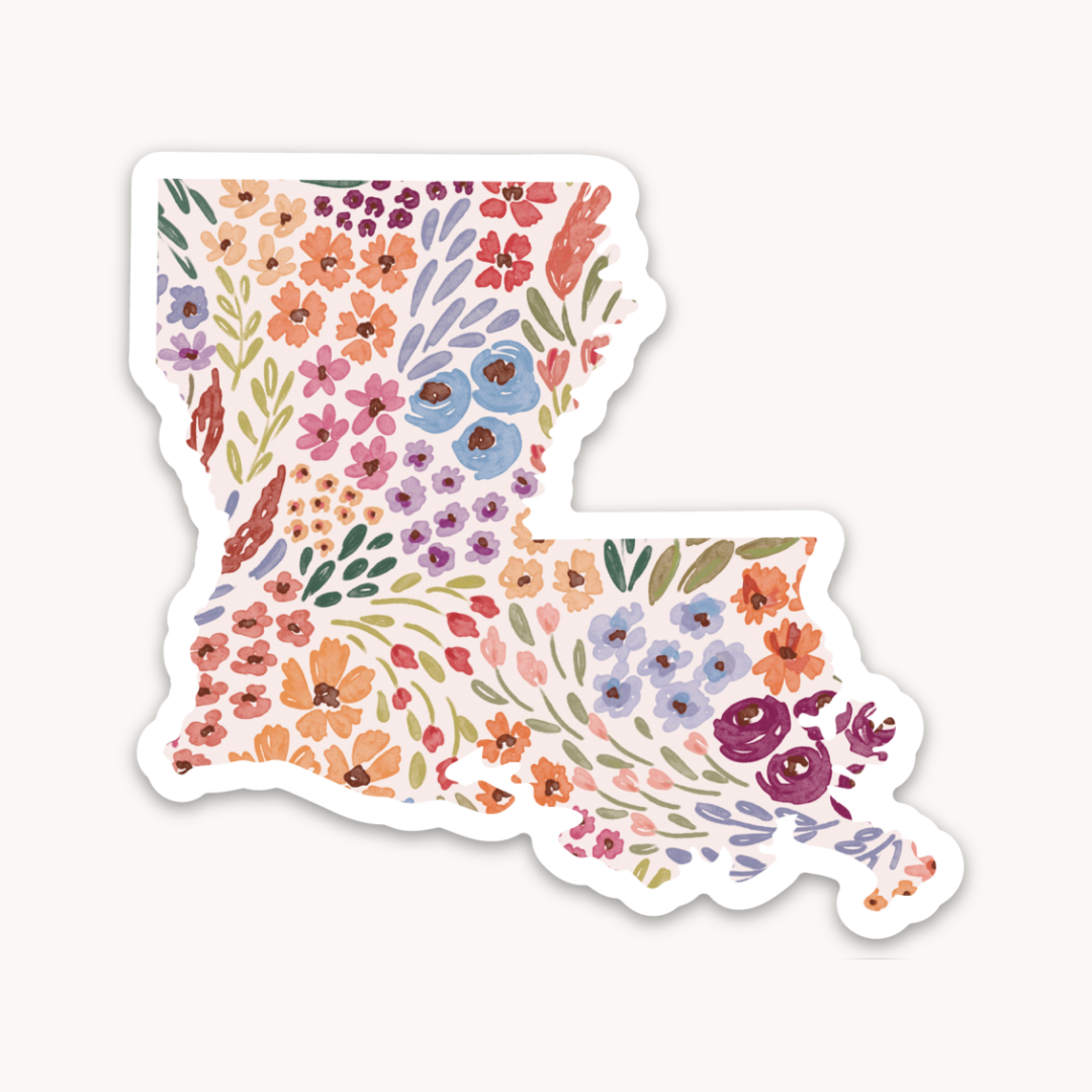 Waterproof Vinyl State Sticker, 2.75x2.5"