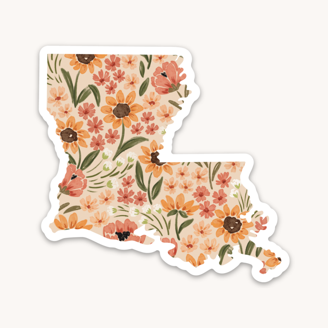 Waterproof Vinyl State Sticker, 2.75x2.5"