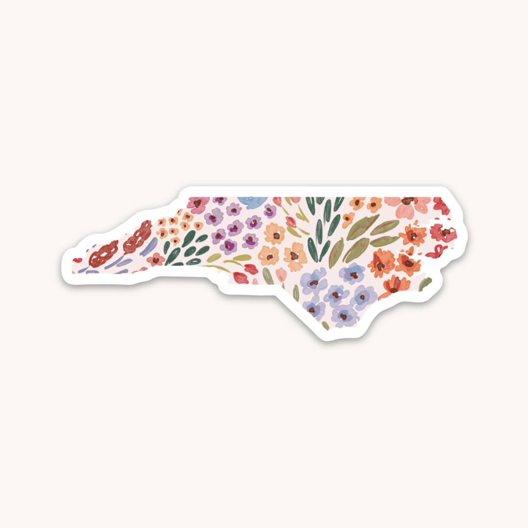 Waterproof Vinyl State Sticker, 3.5x1.25"