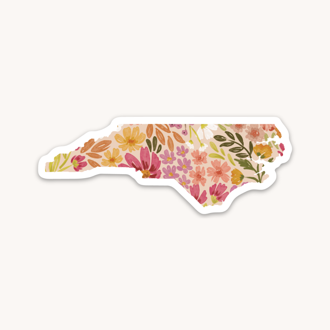 Waterproof Vinyl State Sticker, 3.5x1.25"