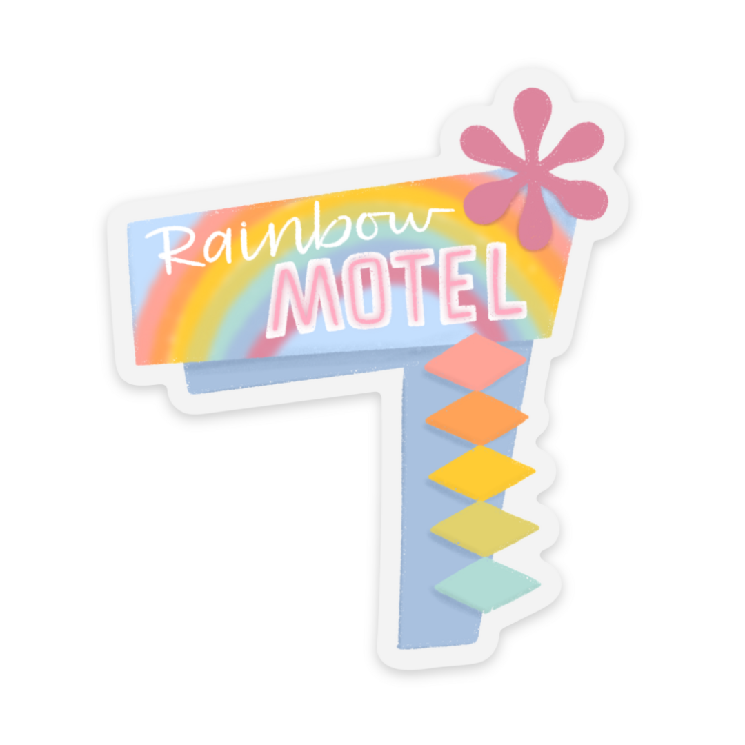 Clear Waterproof Vinyl Sticker 2.6x3"