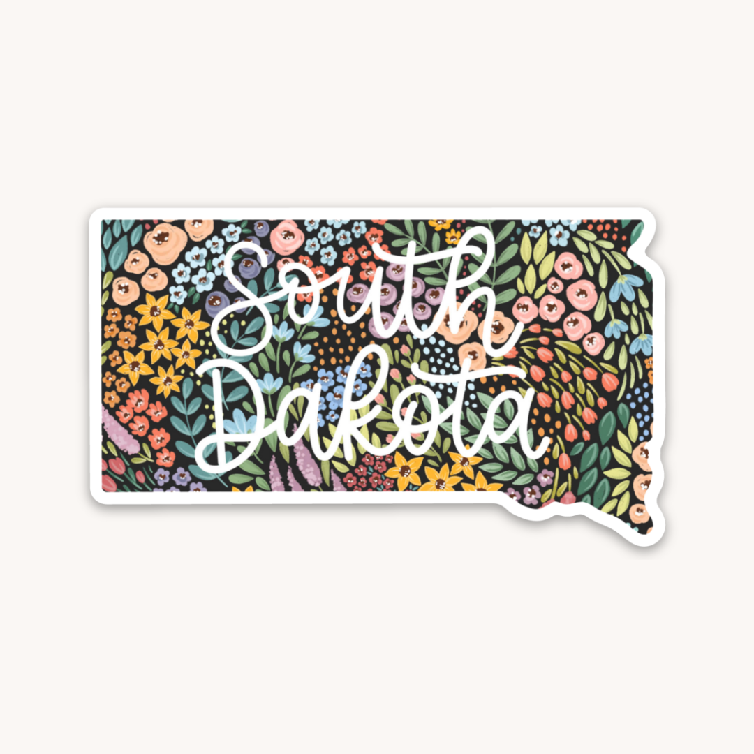 Waterproof Vinyl State Sticker, 3x1.75"