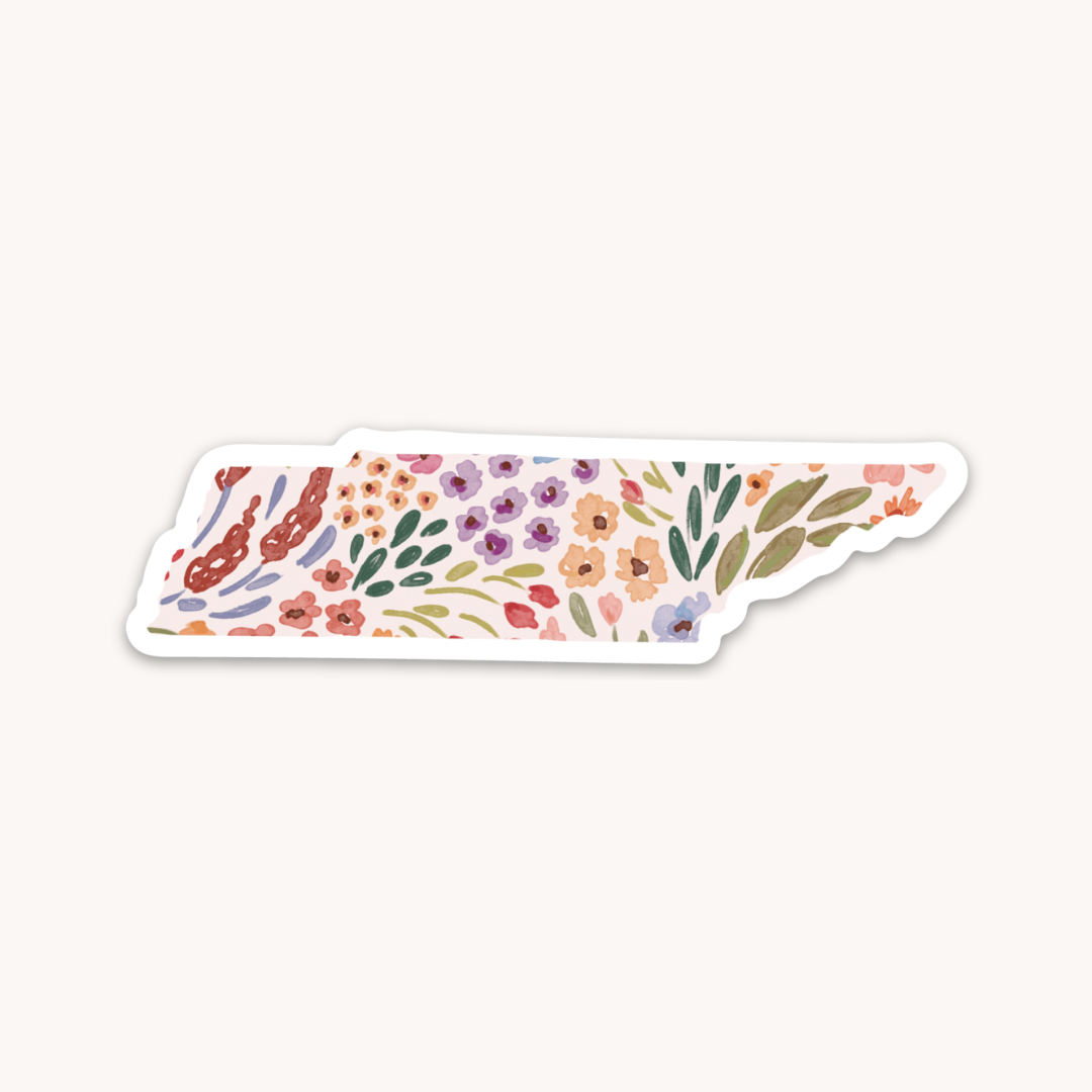 Waterproof Vinyl State Sticker, 3.5x1"