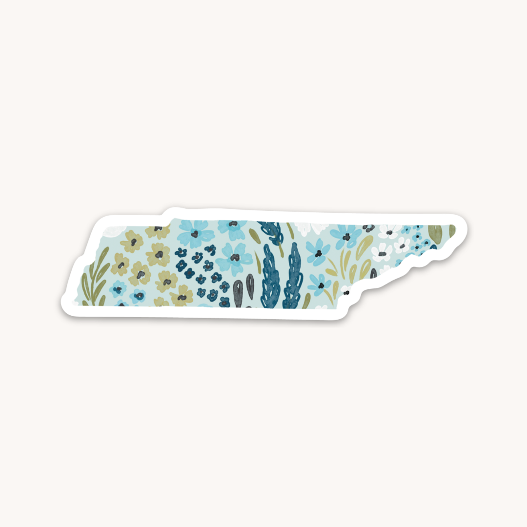 Waterproof Vinyl State Sticker, 3.5x1"