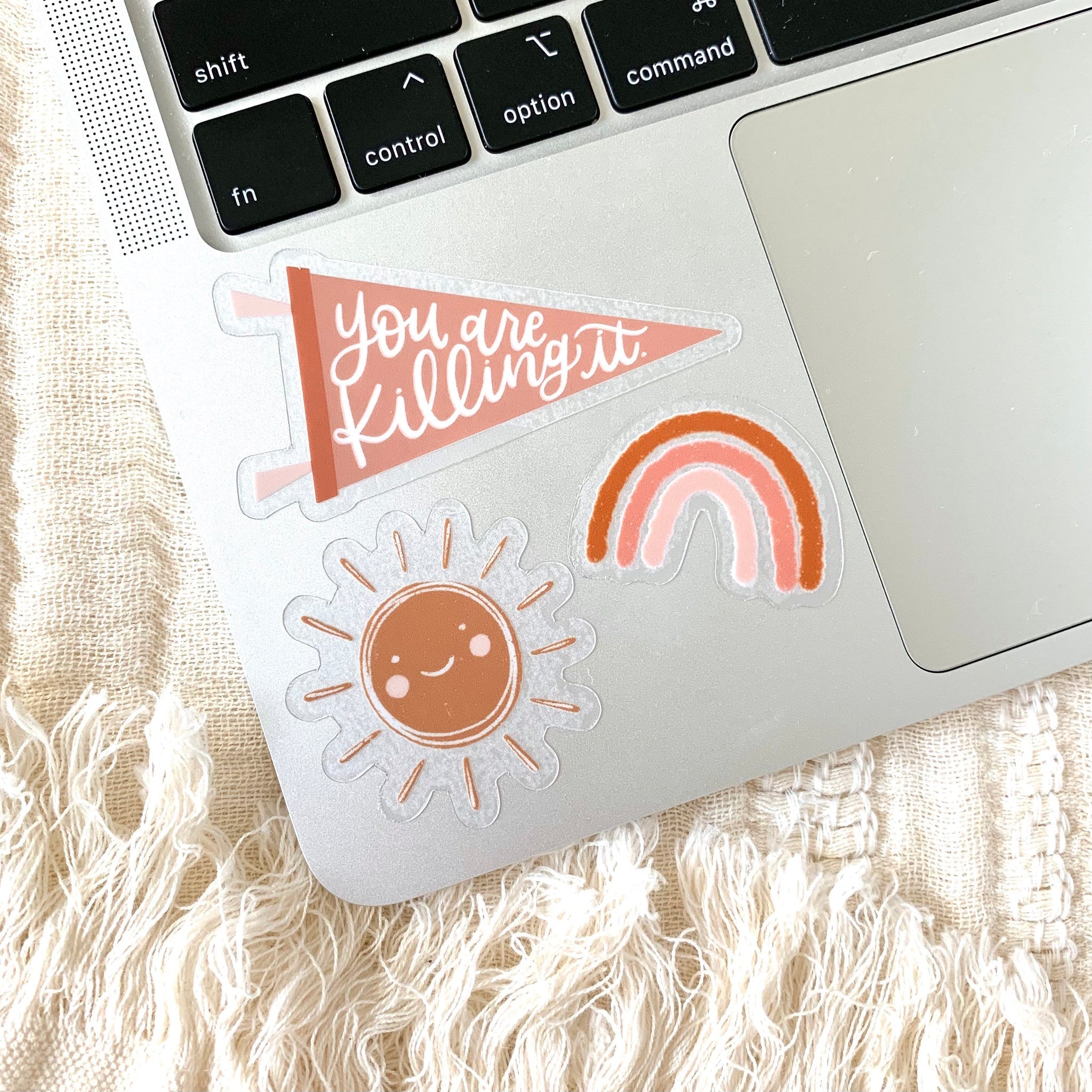 Clear Waterproof Vinyl Sticker, 1.5x1.5"