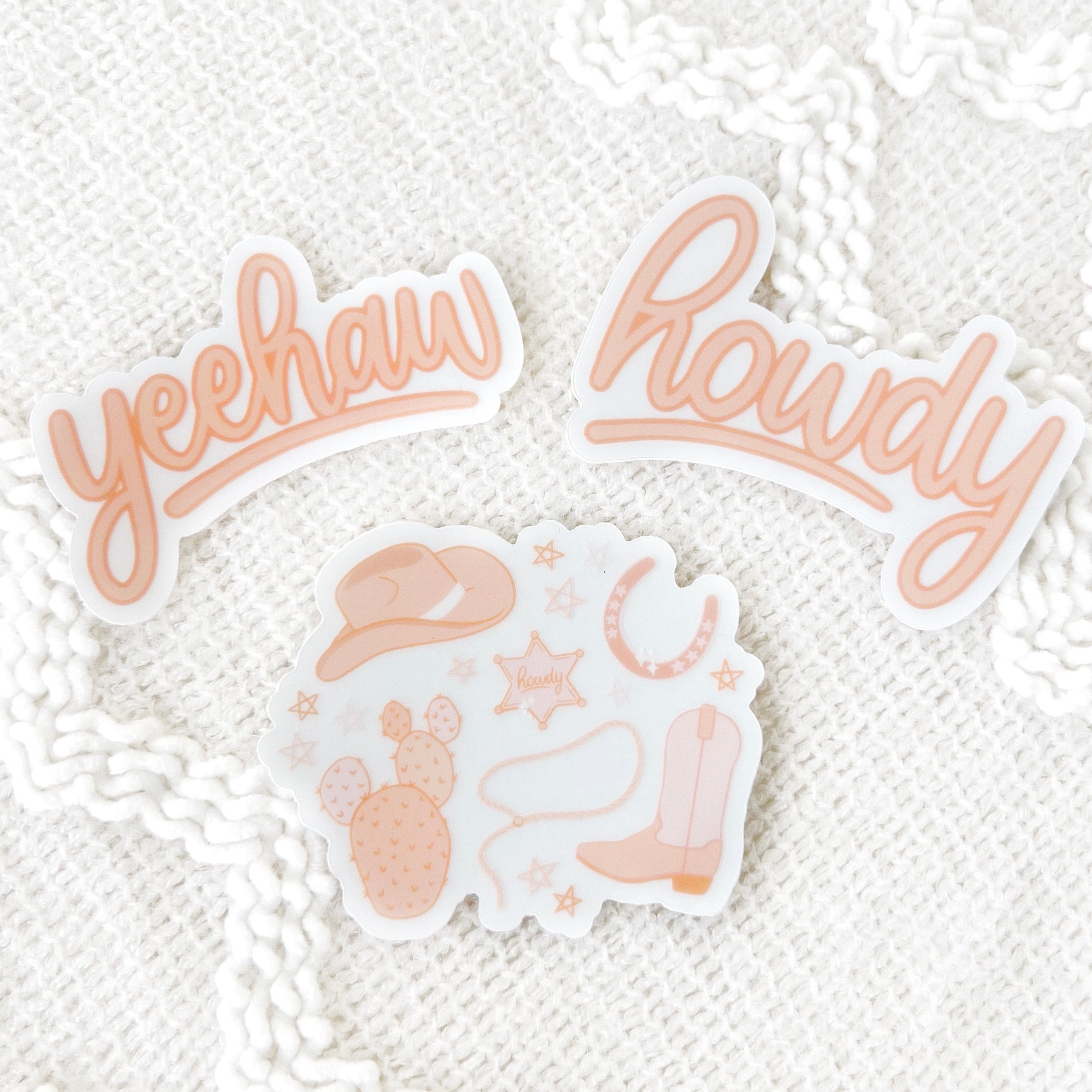 Clear Waterproof Vinyl Sticker, 3x2.5"