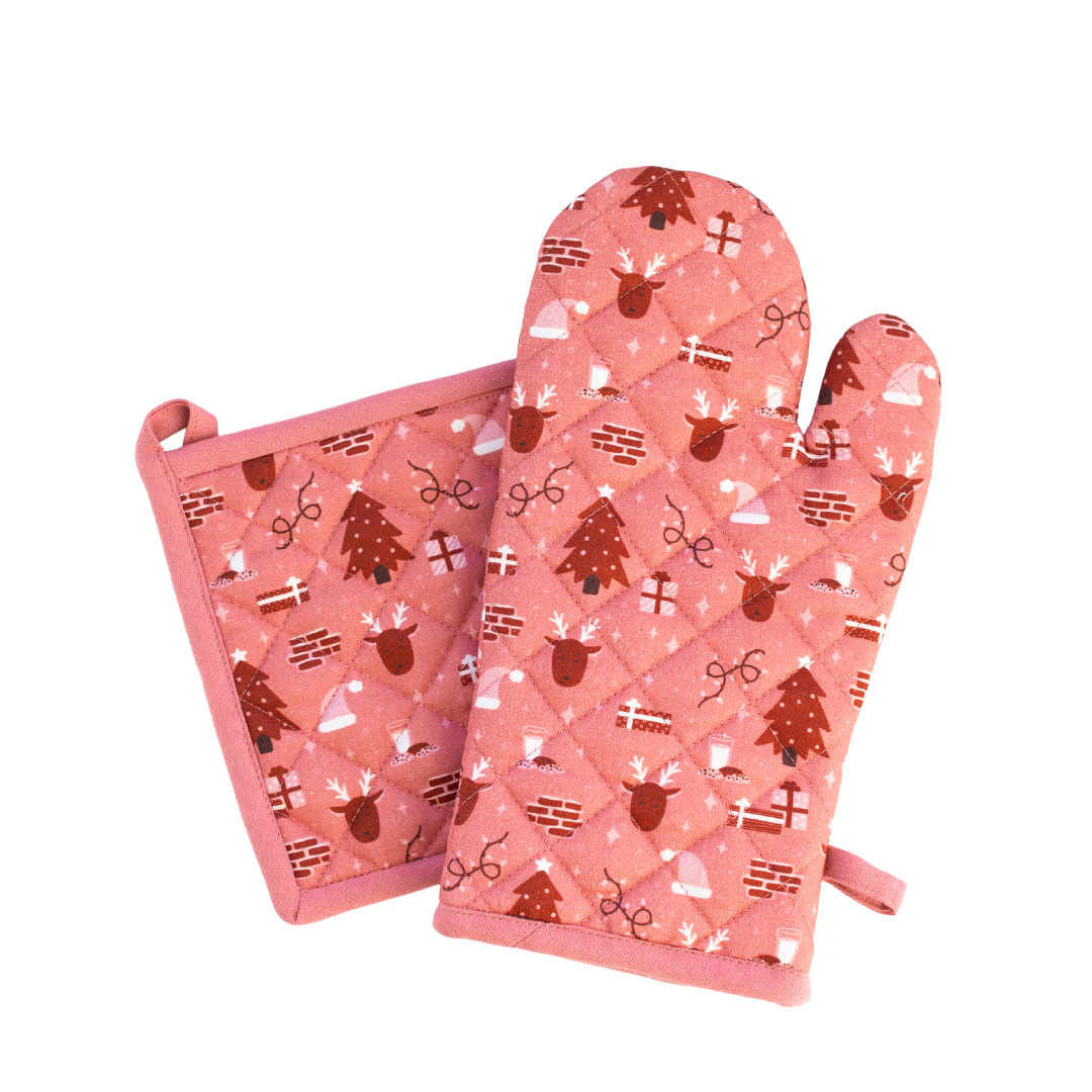 Oven Mitt + Pot Holder Set Elyse Breanne Design