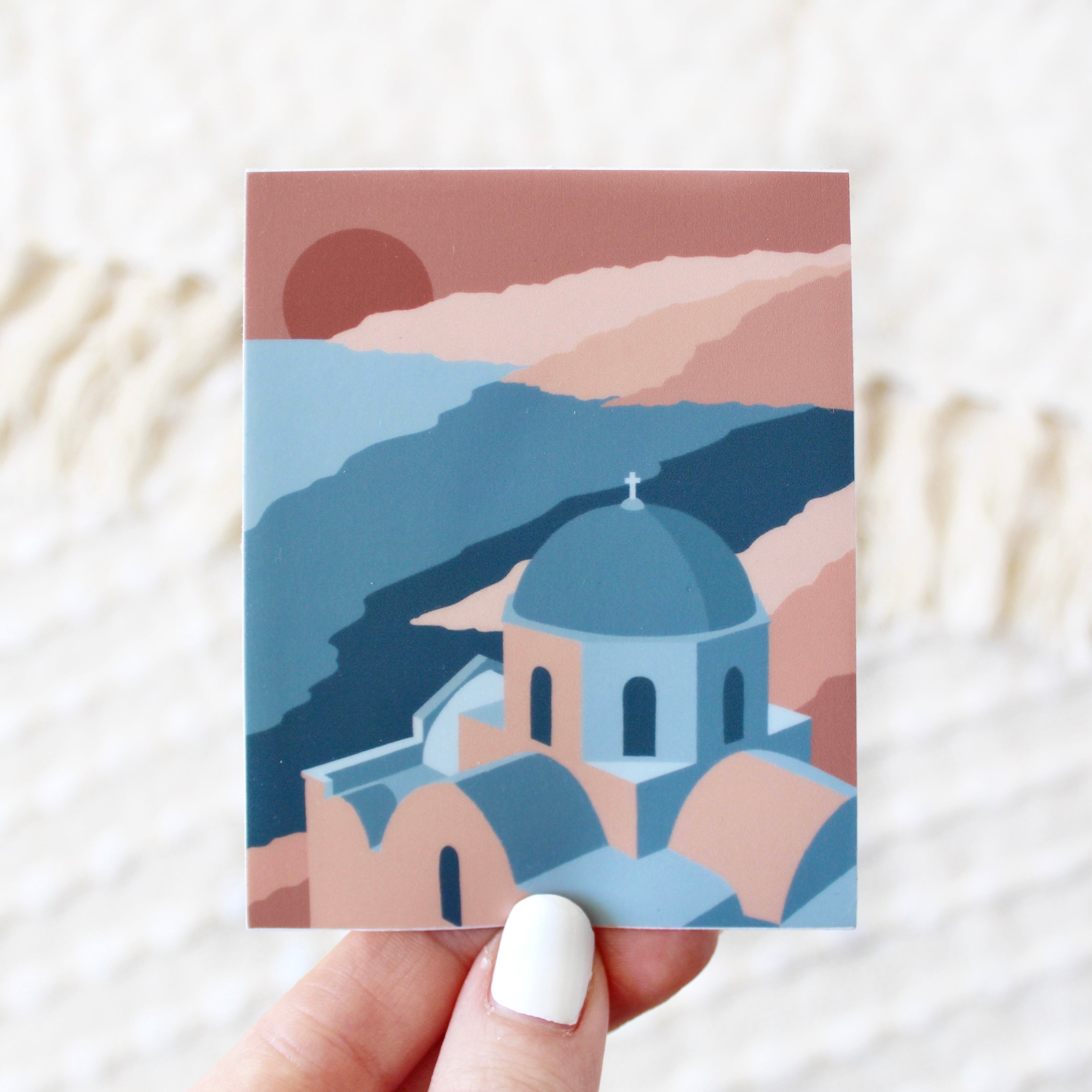Waterproof Vinyl Sticker, 3.5x2.75"
