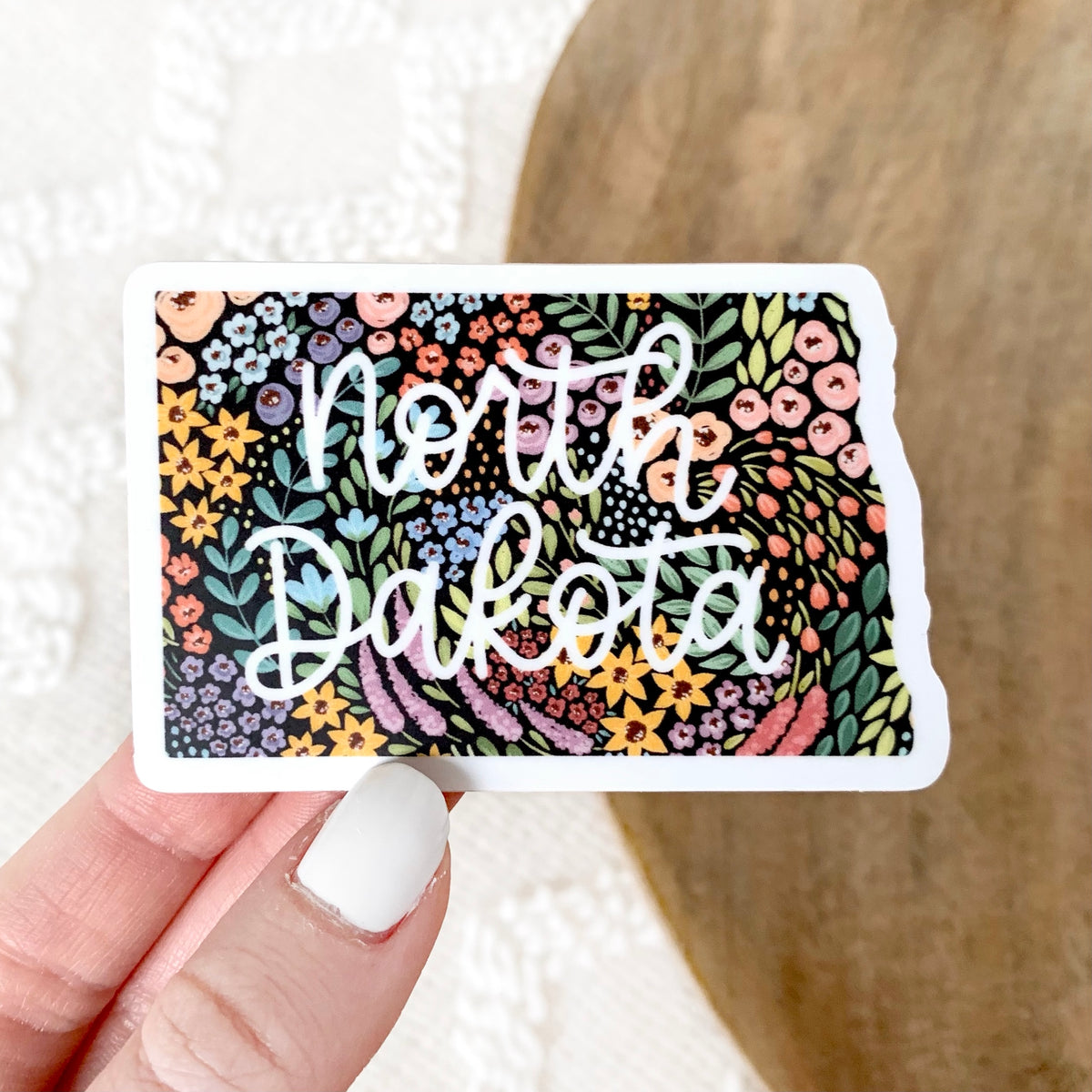 Waterproof Vinyl State Sticker, 3x2"