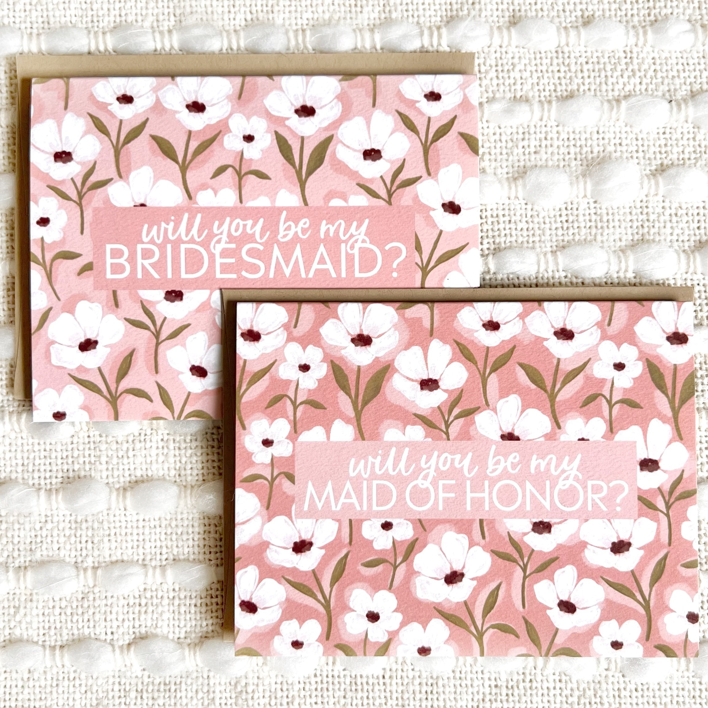 Set of 10 Bridesmaid Proposal Cards
